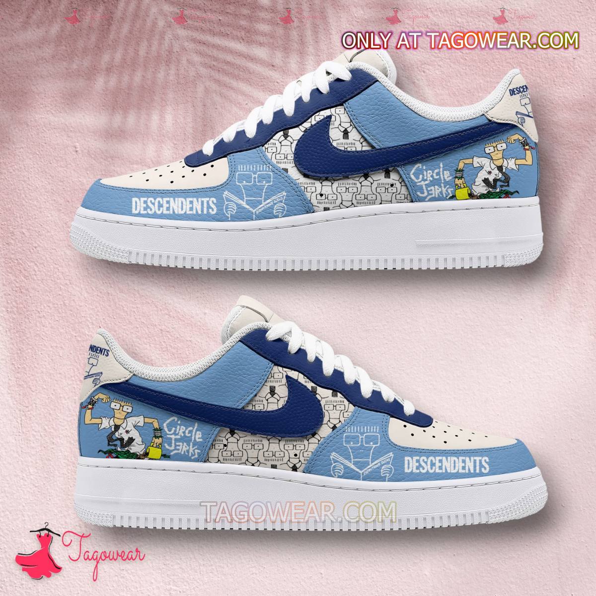 Ideafootwear Descendents Circle Jerks Air Low-Top Sneakers Shoes For Men And Women 1