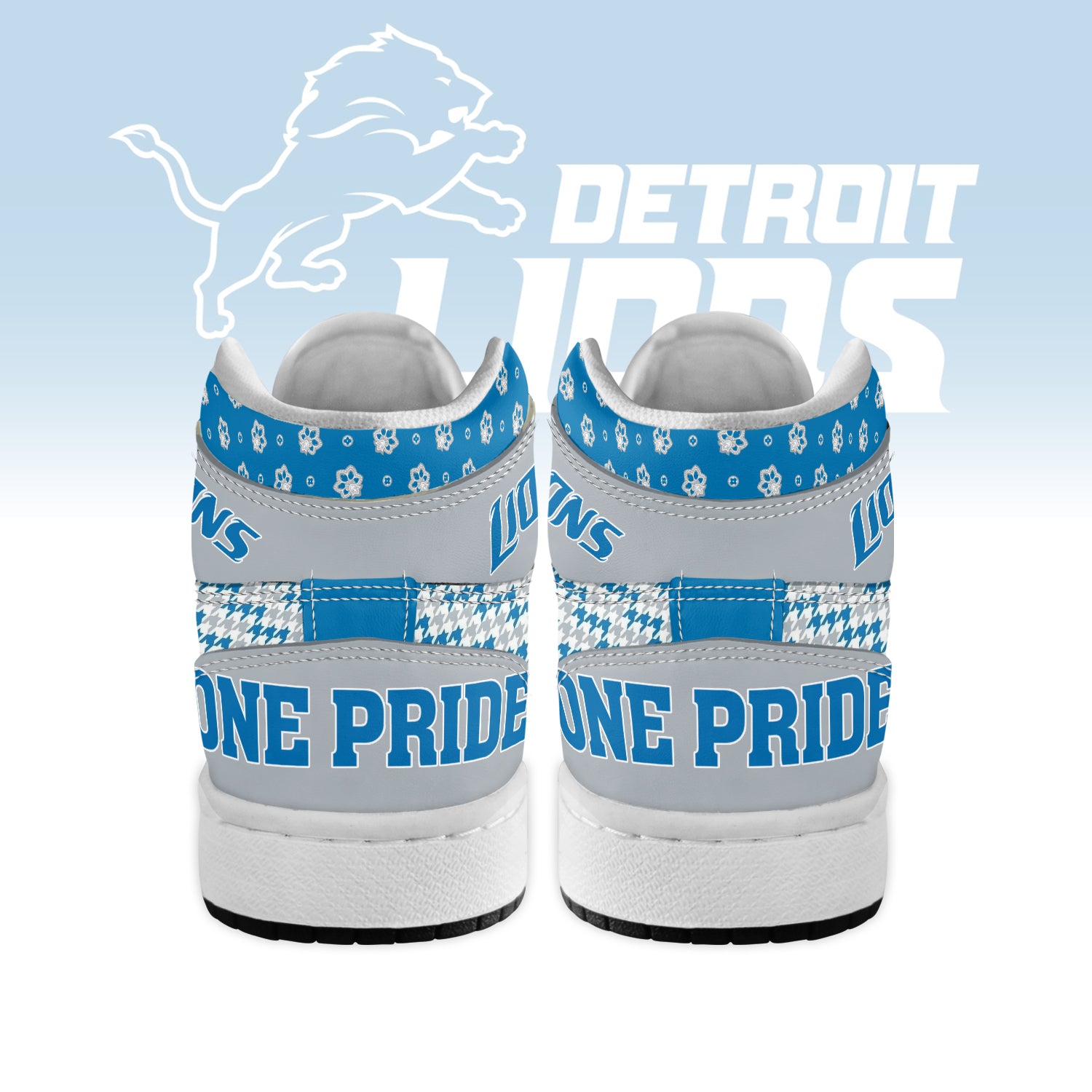 Ideafootwear Detroit Lions AJ1 High Sneakers Shoes For Men And Women