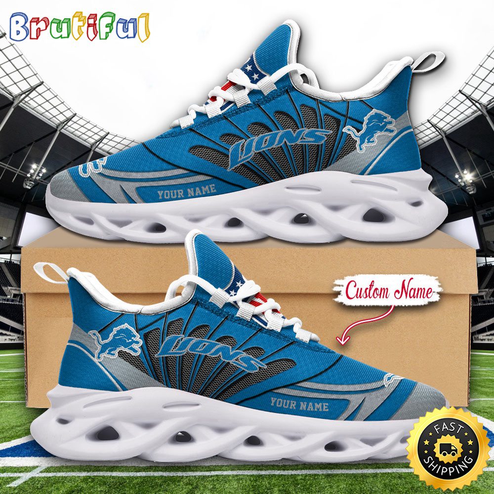 Ideafootwear Detroit Lions Max Soul Shoes Sneakers For Men And Women