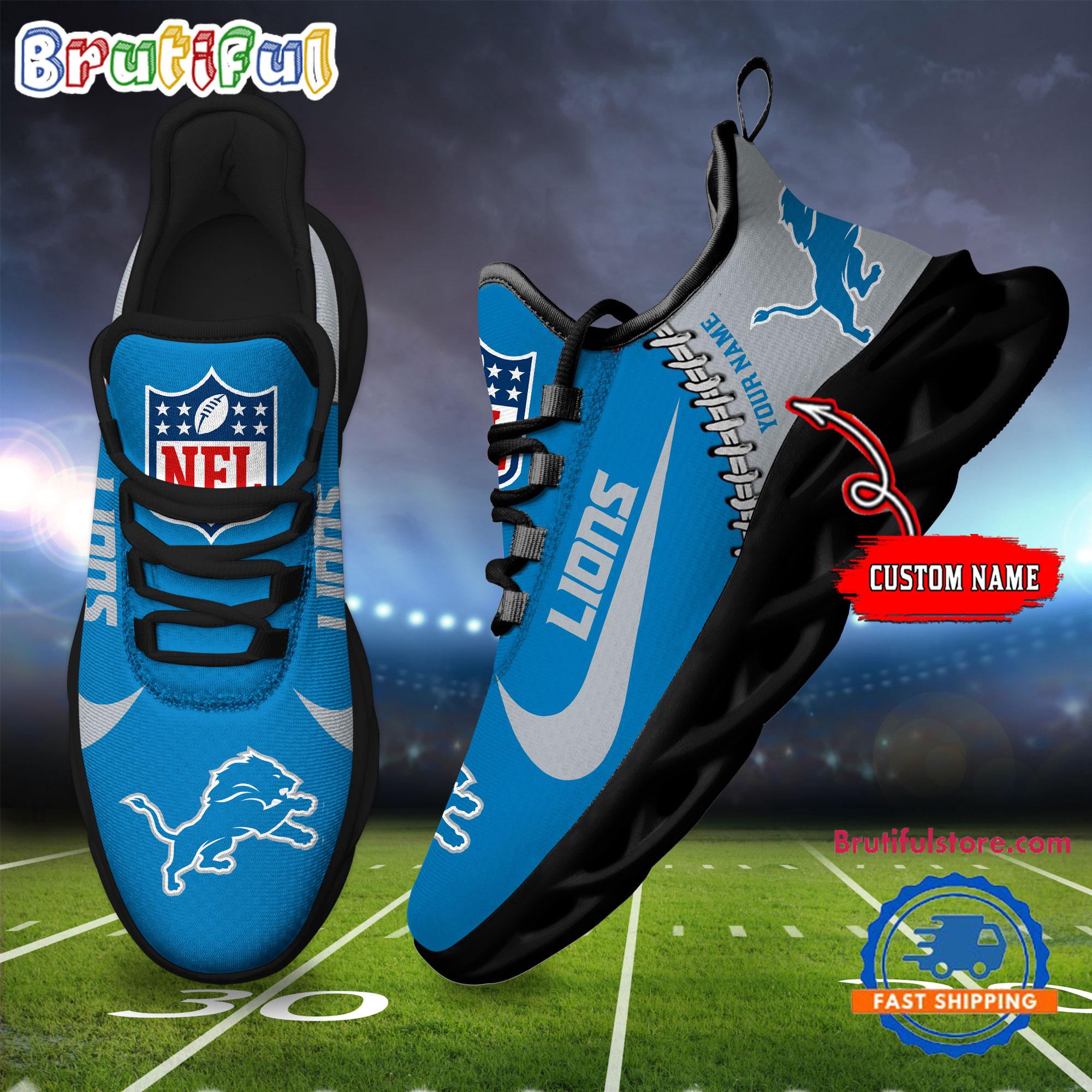 Ideafootwear Detroit Lions Max Soul Shoes Sneakers For Men And Women