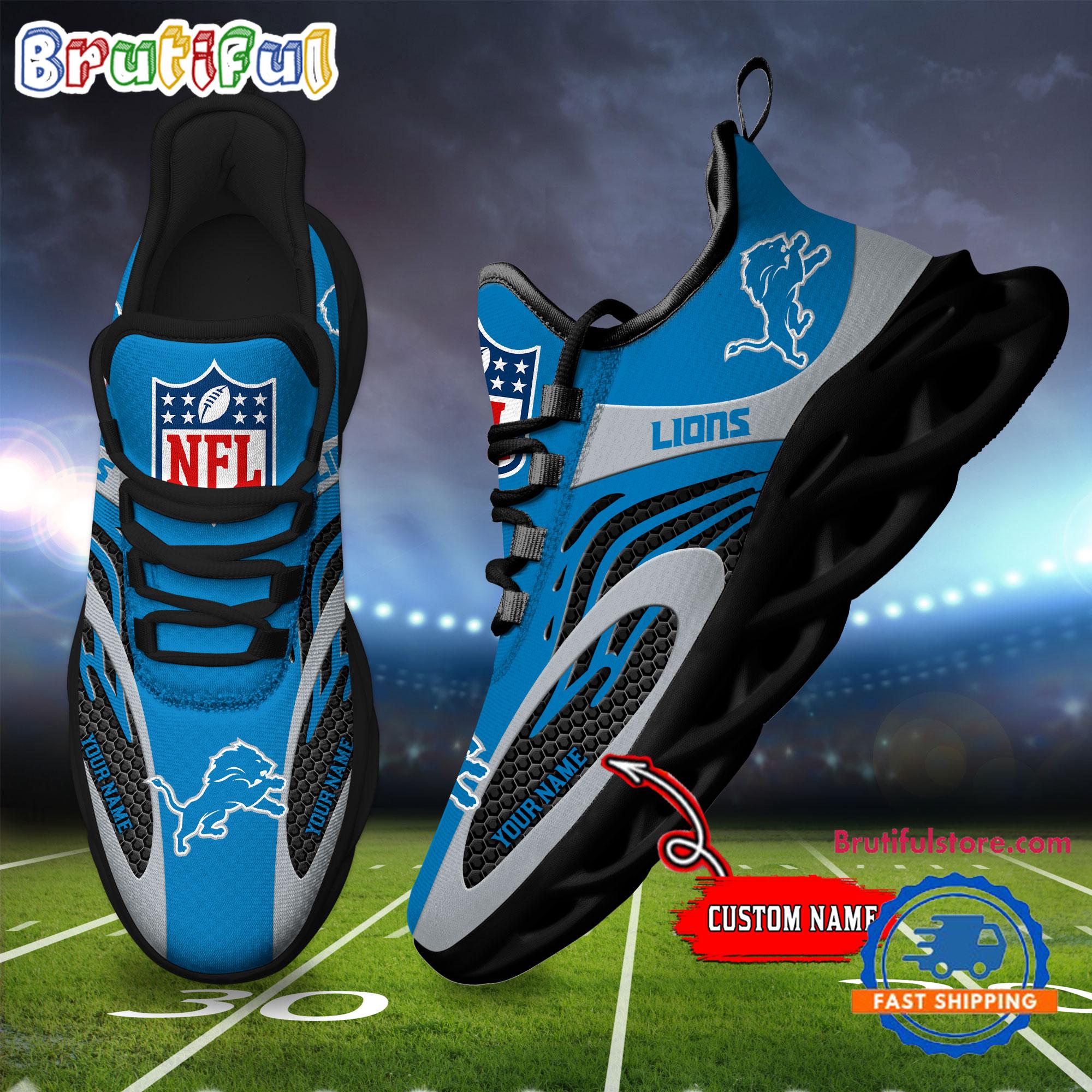 Ideafootwear Detroit Lions Max Soul Shoes Sneakers For Men And Women