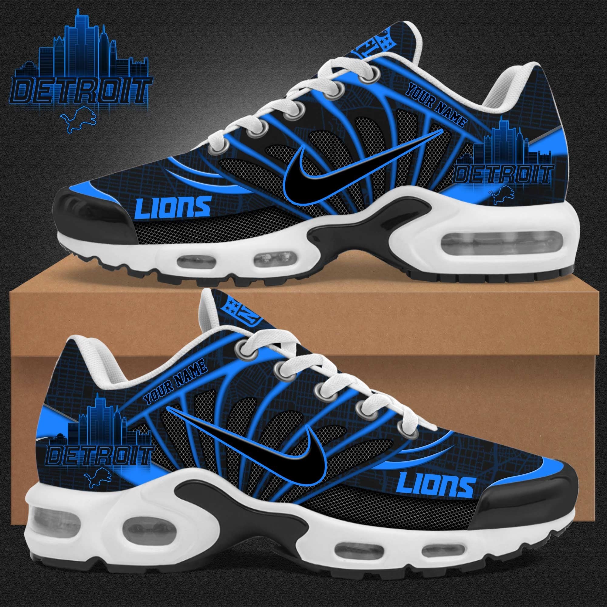 Ideafootwear Detroit Lions TN Shoes Sneakers For Men And Women