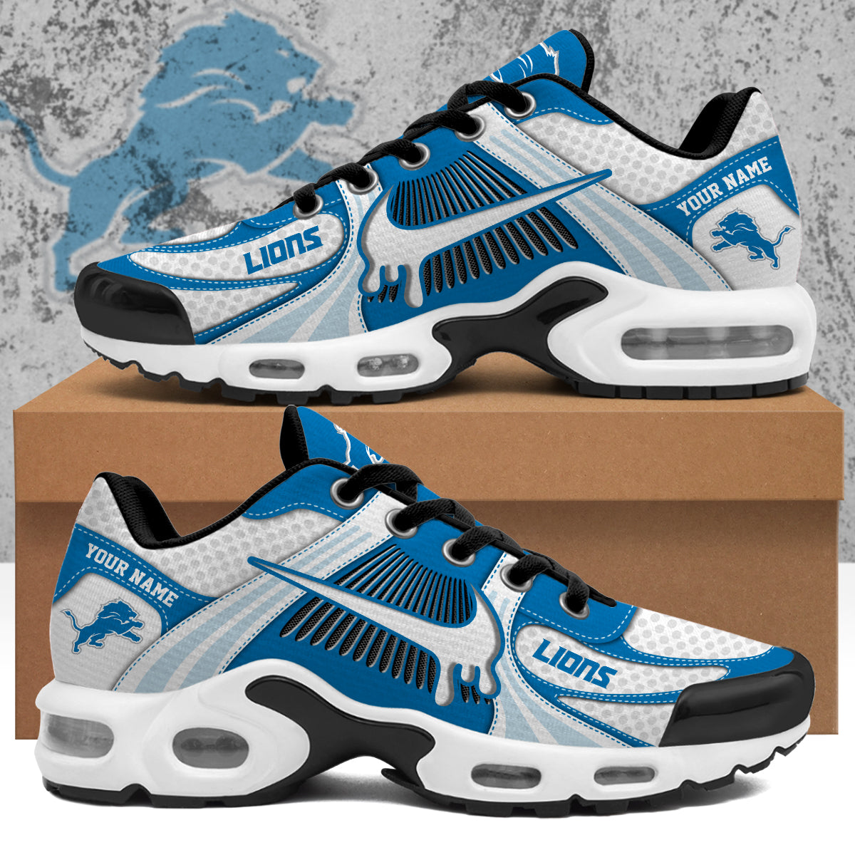 Ideafootwear Detroit Lions TN Shoes Sneakers For Men And Women