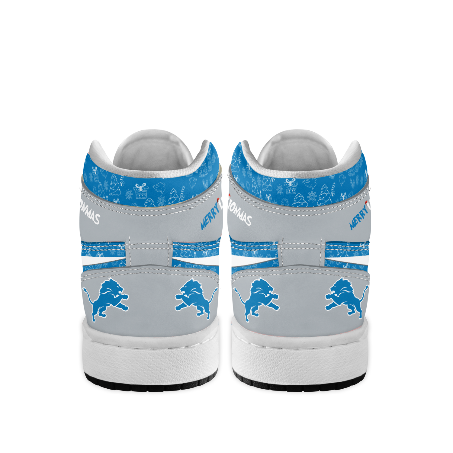Ideafootwear Detroit Lions x The Grinch x Christmas AJ1 High Sneakers Shoes For Men And Women