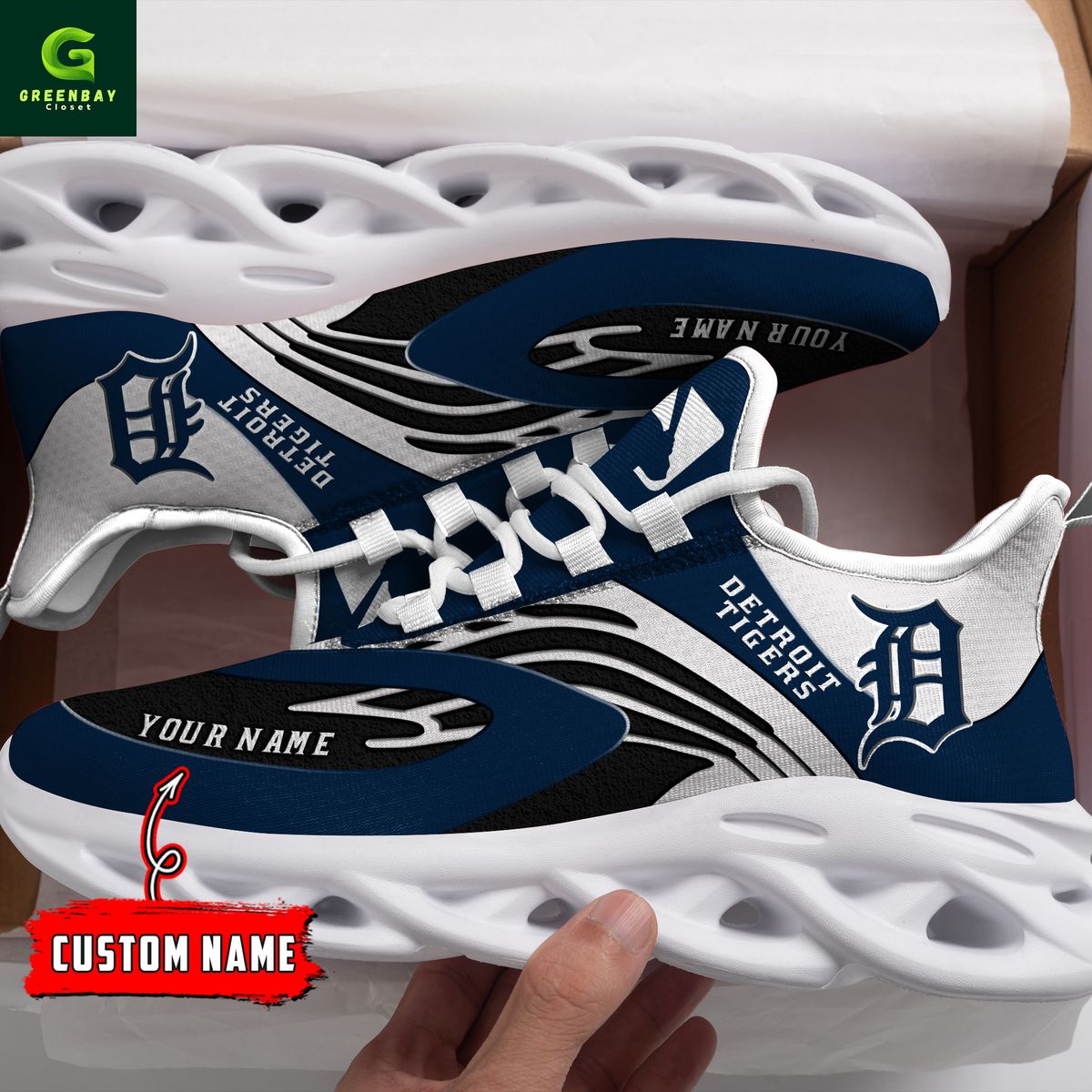 Ideafootwear Detroit Tigers Max Soul Shoes Sneakers For Men And Women