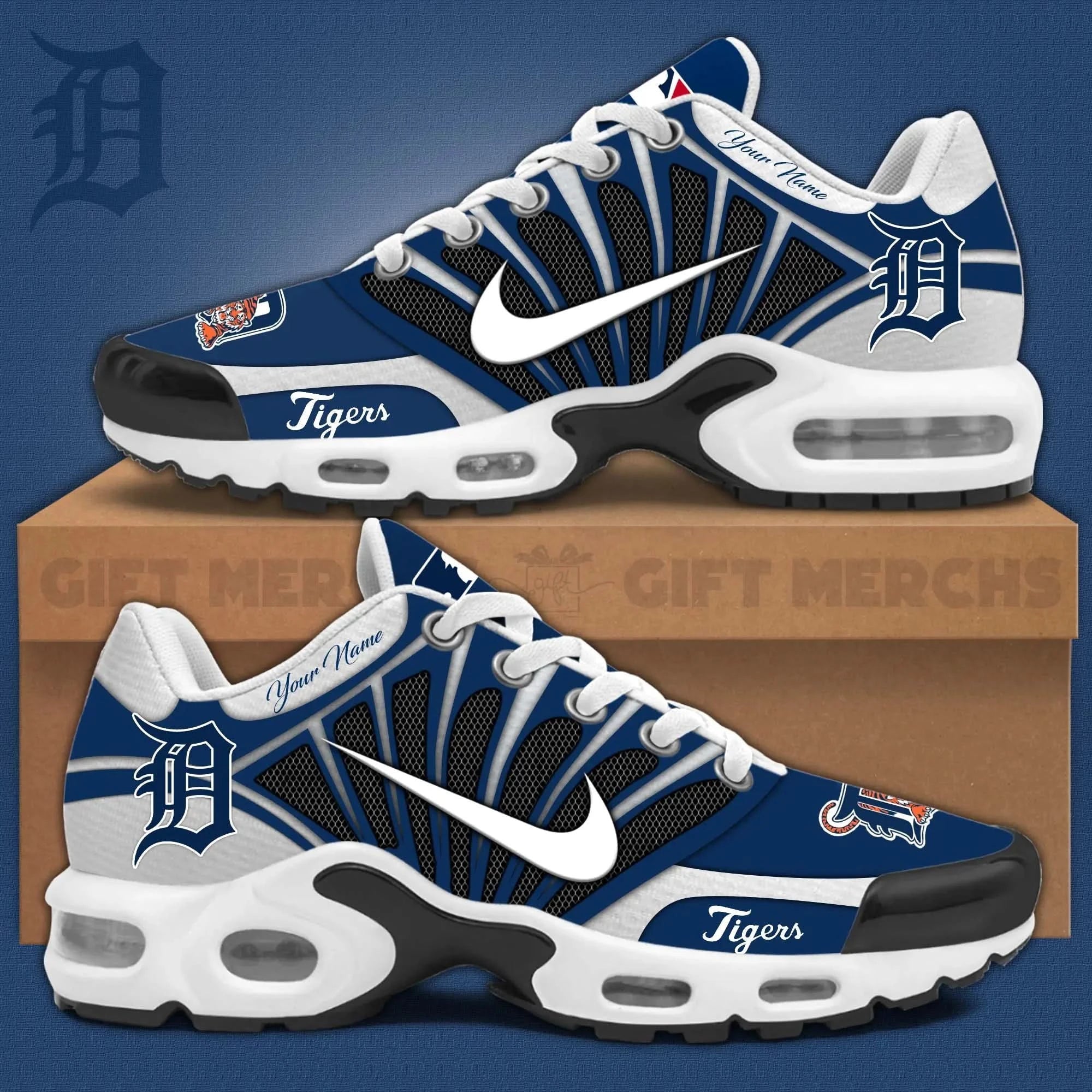 Ideafootwear Detroit Tigers TN Shoes Sneakers For Men And Women