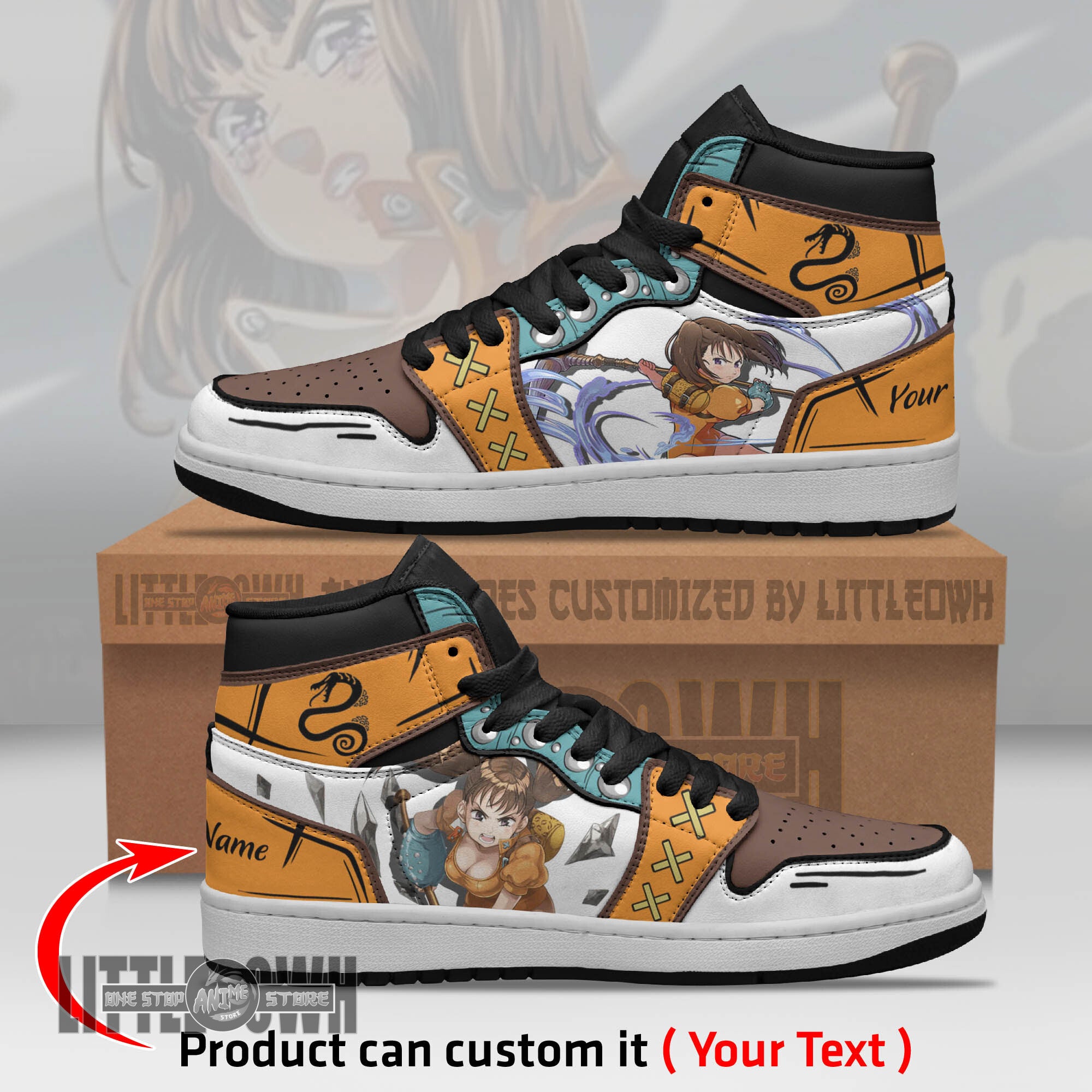 Ideafootwear Diane AJ1 High Sneakers Shoes For Men And Women