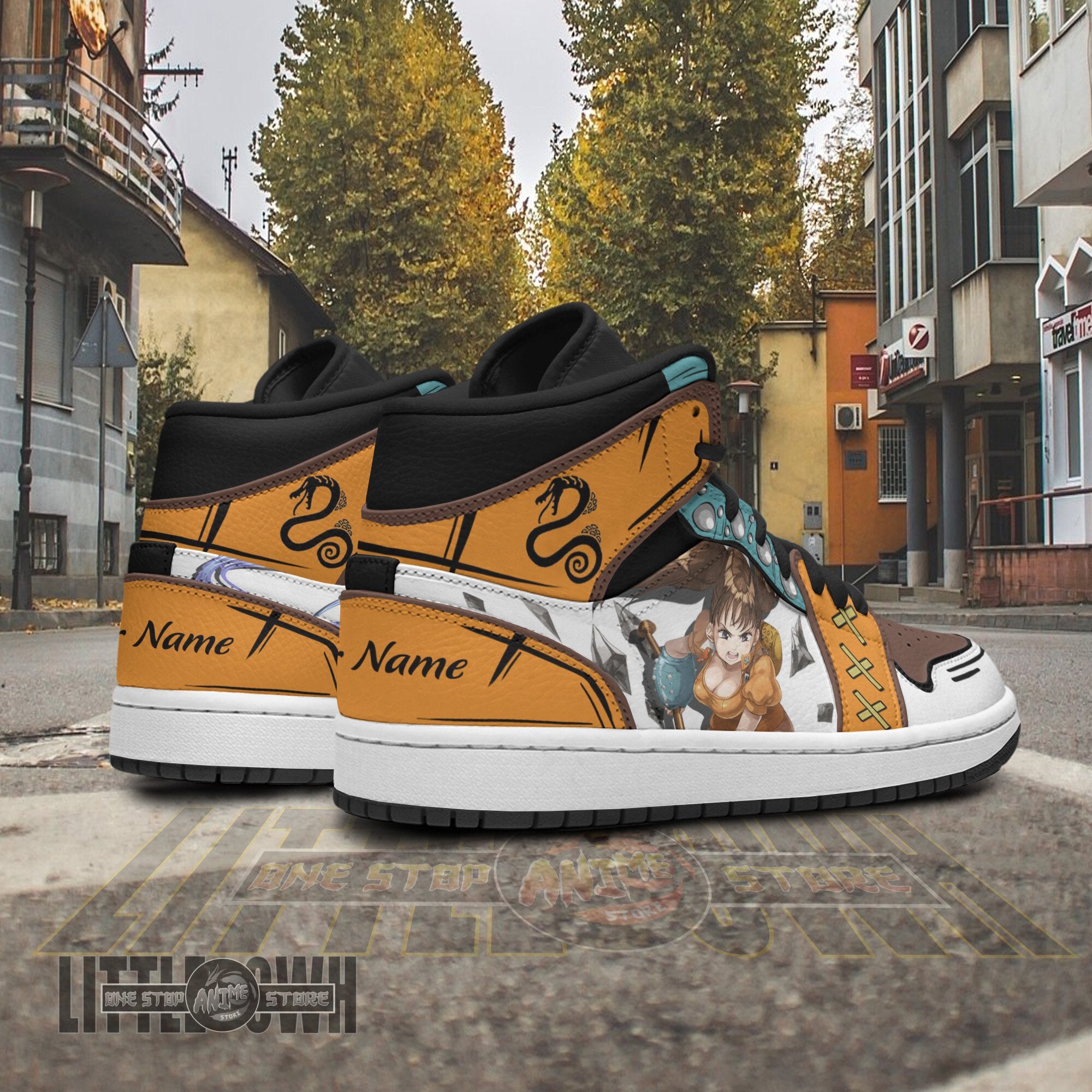 Ideafootwear Diane AJ1 High Sneakers Shoes For Men And Women