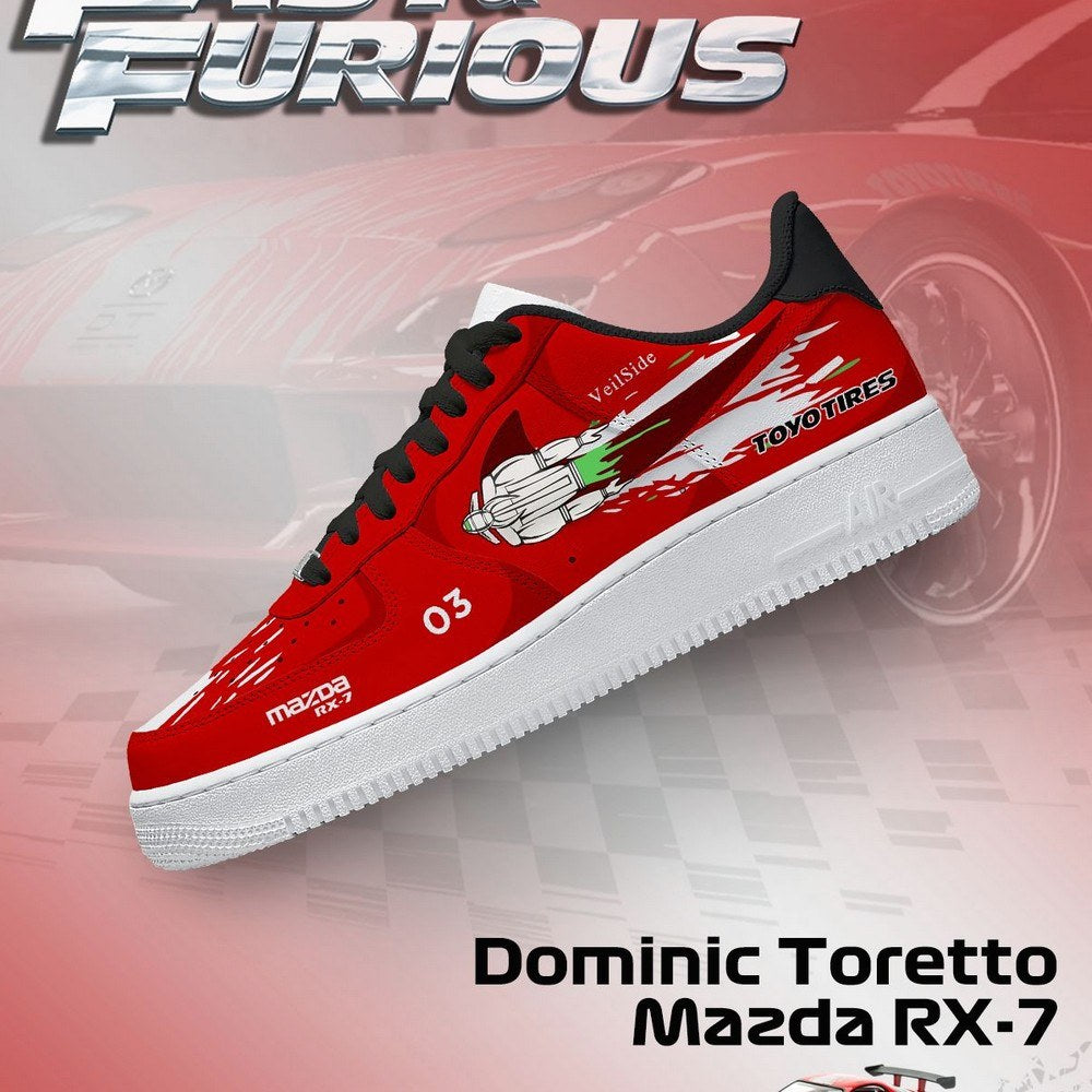 Ideafootwear Dominic Toretto RX-7 Air Low-Top Sneakers Shoes For Men And Women 1