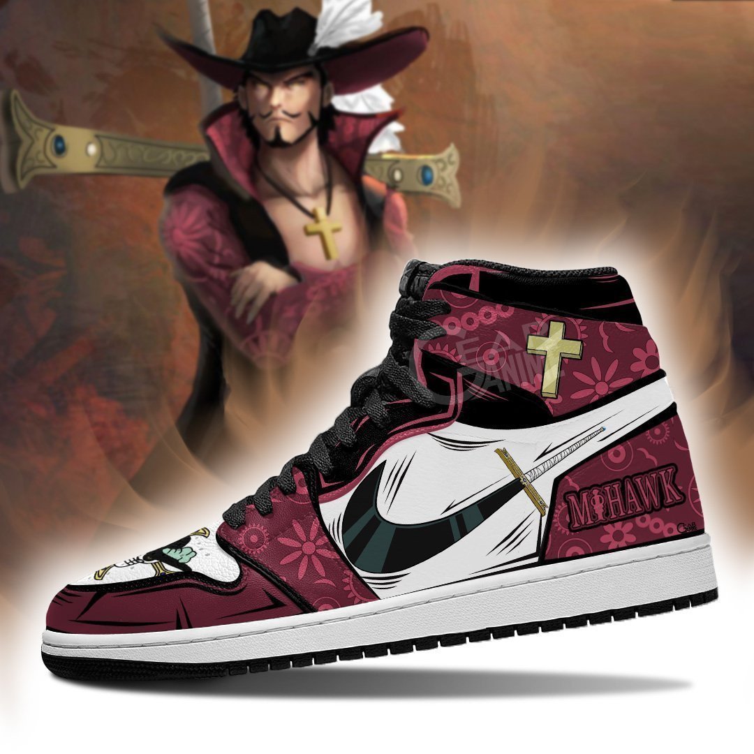 Ideafootwear Dracule Mihawk AJ1 High Sneakers Shoes For Men And Women