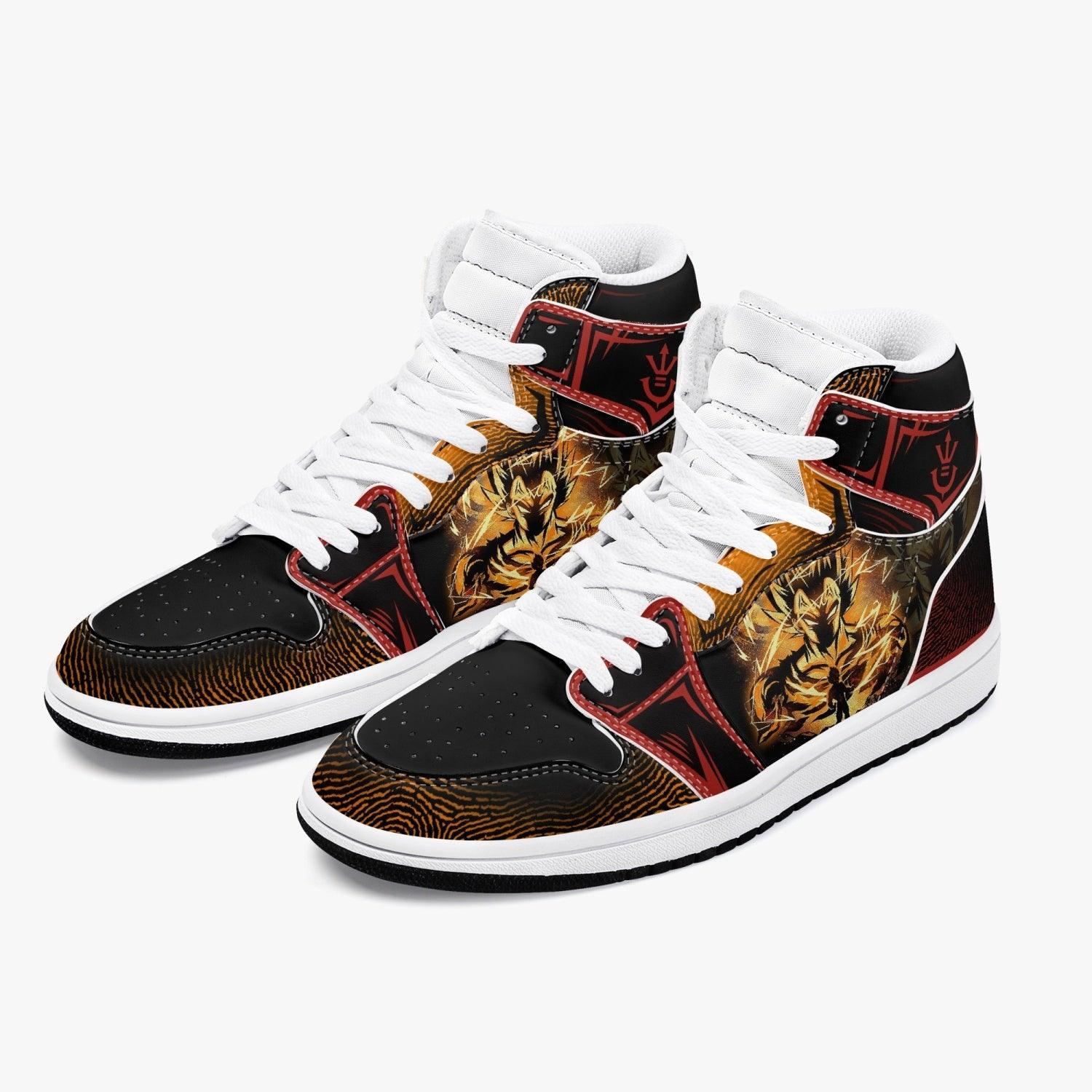 Ideafootwear Dragon Ball Super Vegeta Ssj AJ1 High Sneakers Shoes For Men And Women