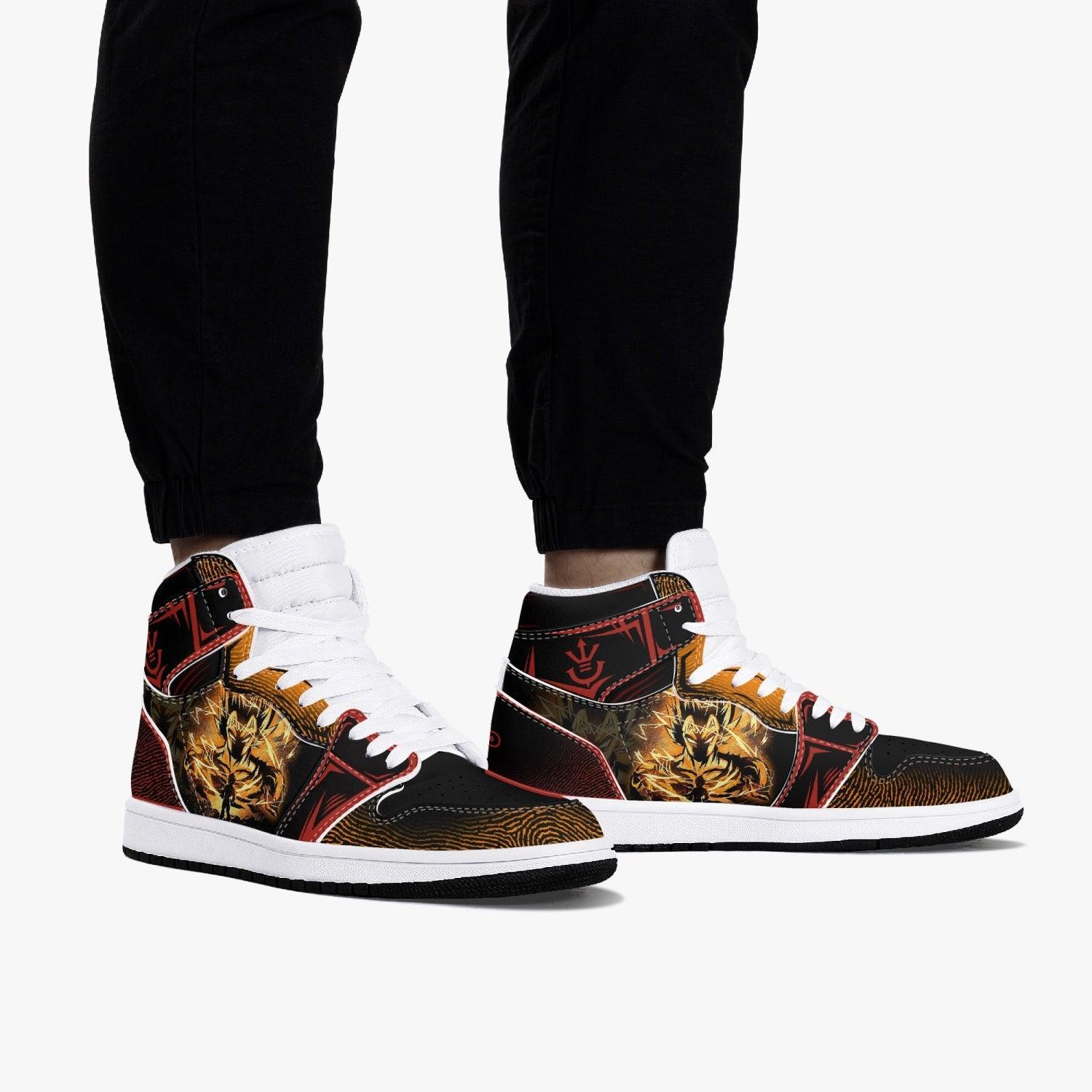 Ideafootwear Dragon Ball Super Vegeta Ssj AJ1 High Sneakers Shoes For Men And Women