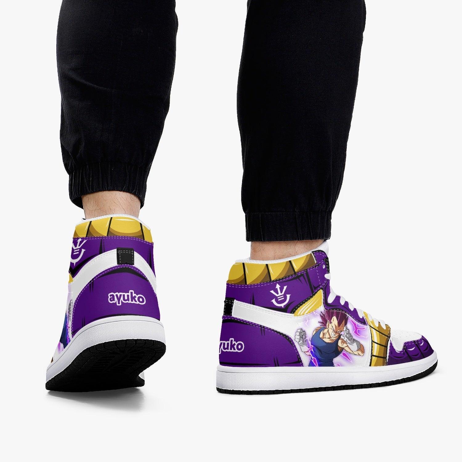 Ideafootwear Dragon Ball Super Vegeta Ultra Ego AJ1 High Sneakers Shoes For Men And Women