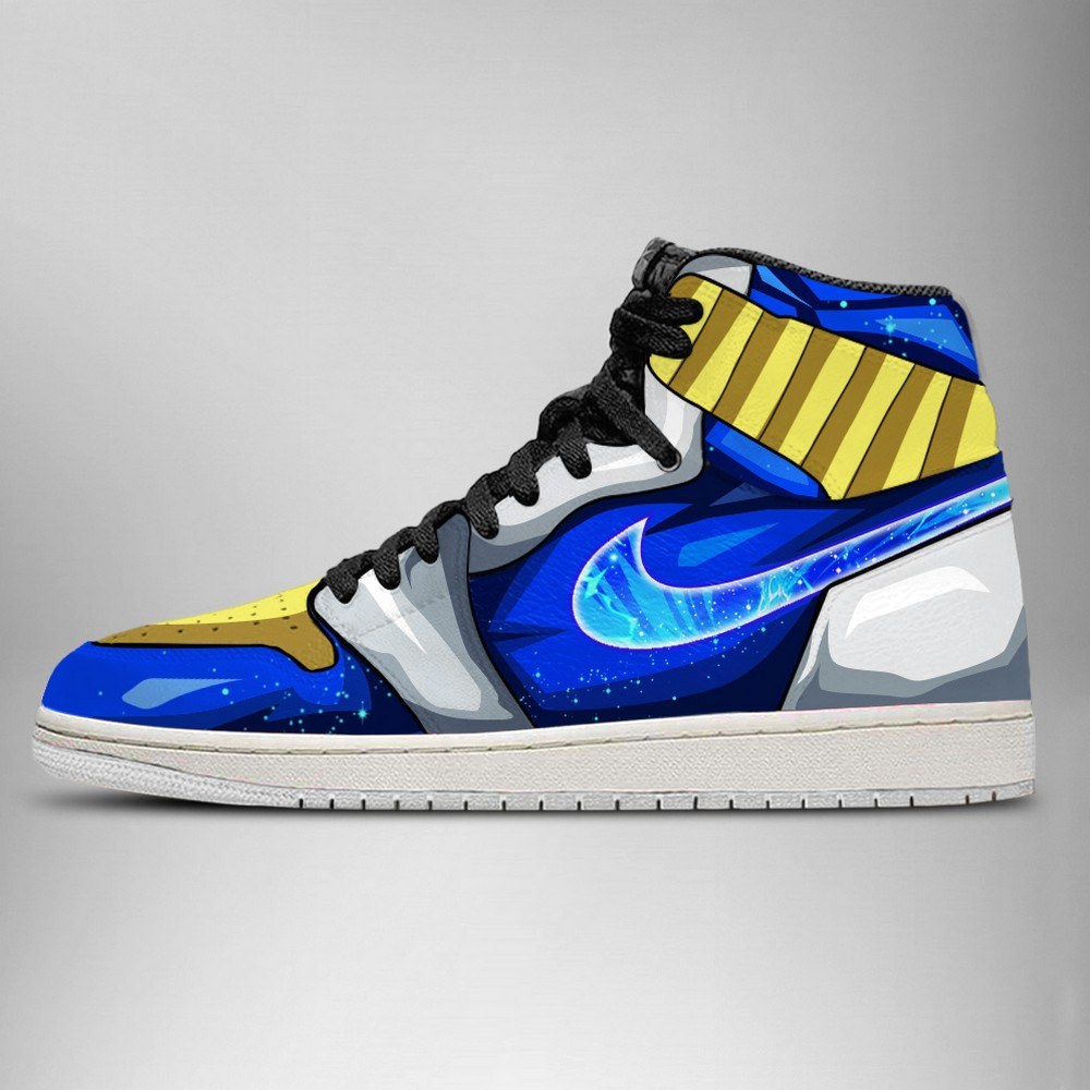 Ideafootwear Dragon Ball Vegeta AJ1 High Sneakers Shoes For Men And Women