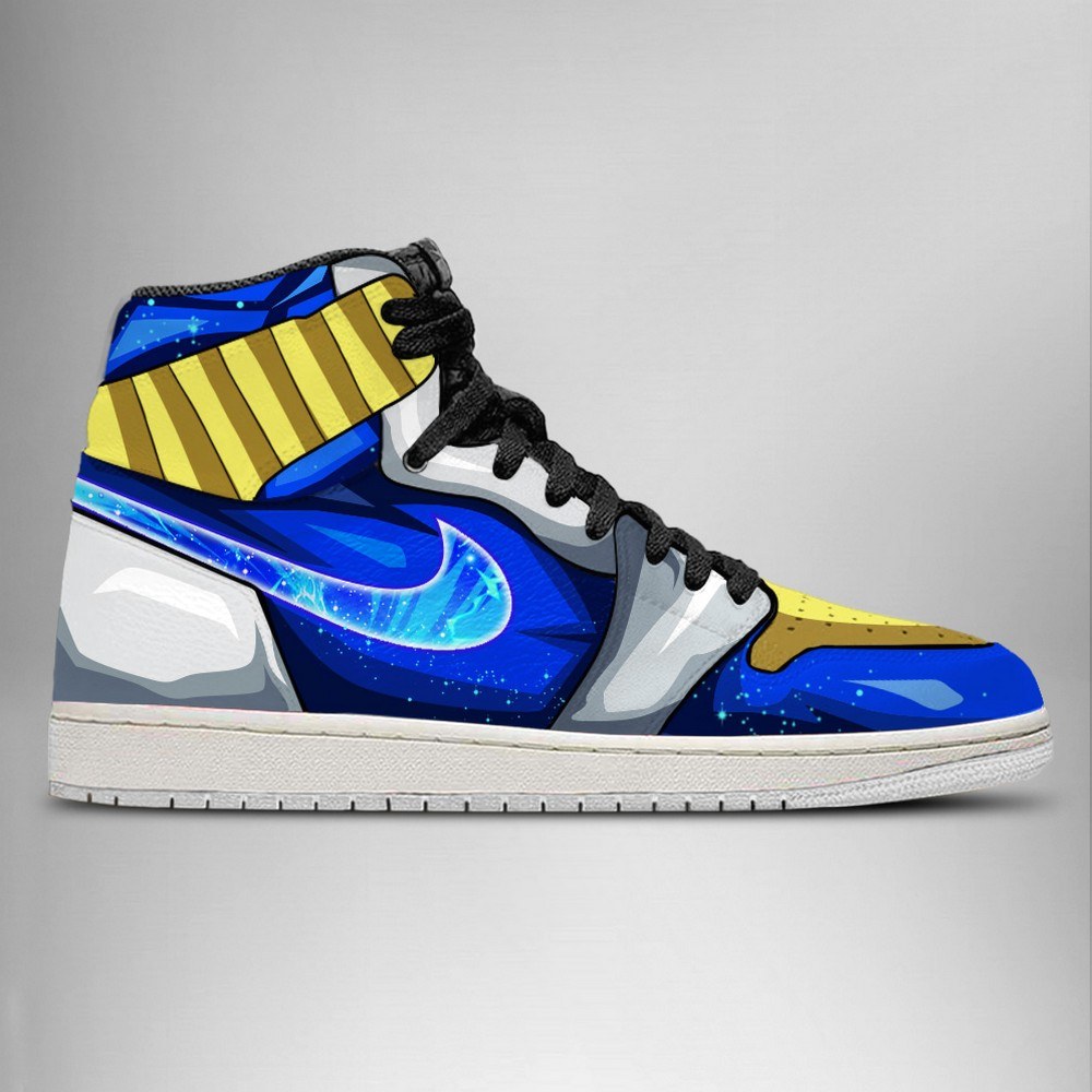 Ideafootwear Dragon Ball Vegeta AJ1 High Sneakers Shoes For Men And Women