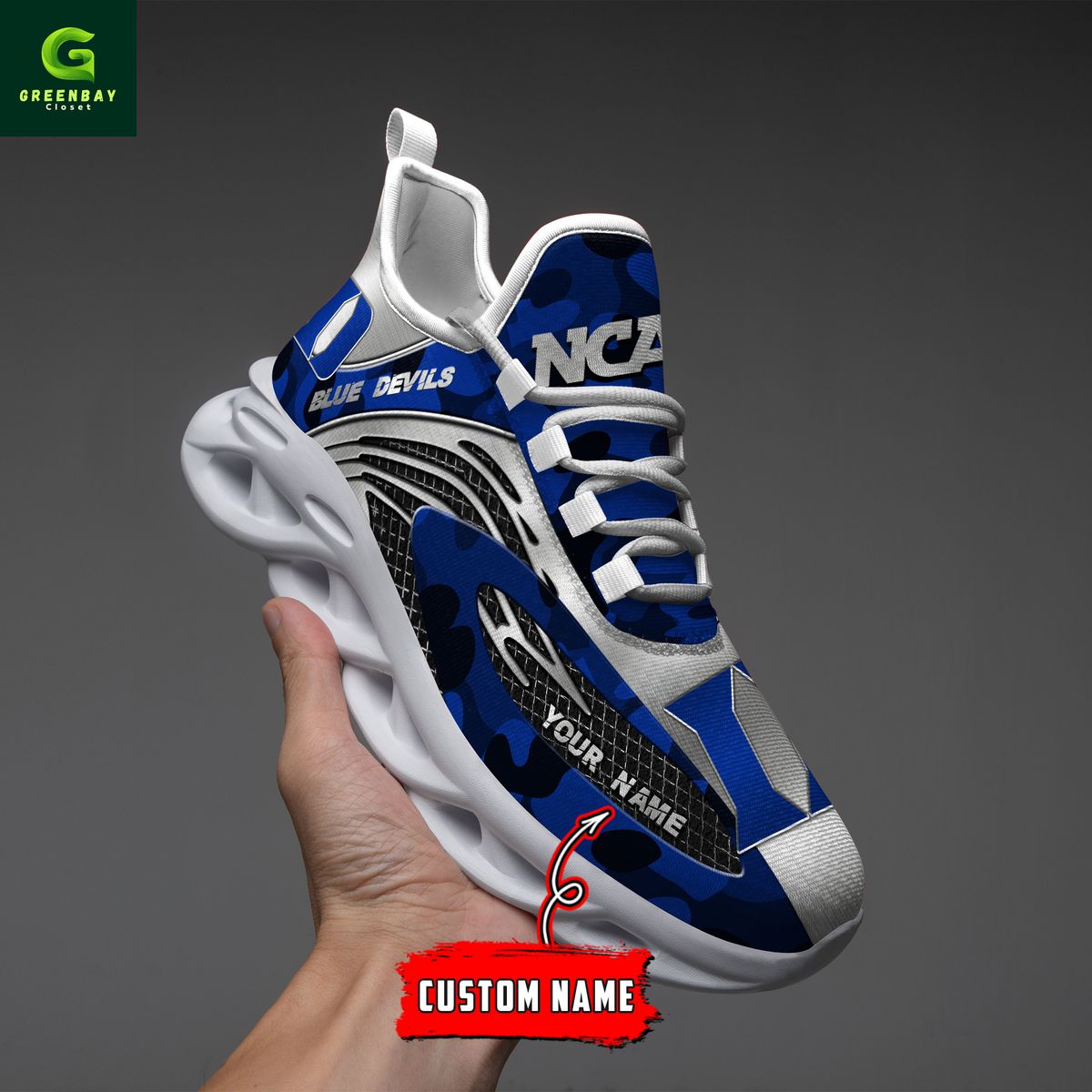 Ideafootwear Duke Blue Devils Max Soul Shoes Sneakers For Men And Women