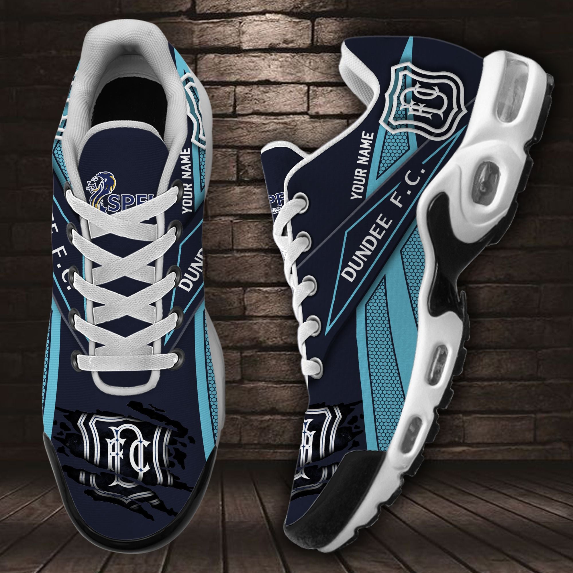 Ideafootwear Dundee F.C. TN Shoes Sneakers For Men And Women