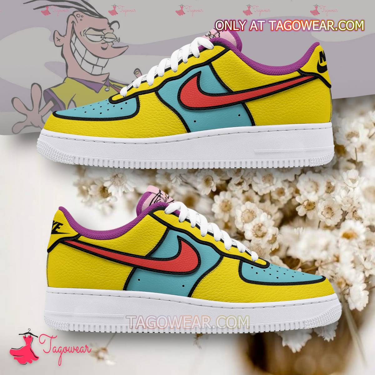 Ideafootwear Ed, Edd N Eddy Air Low-Top Sneakers Shoes For Men And Women 1