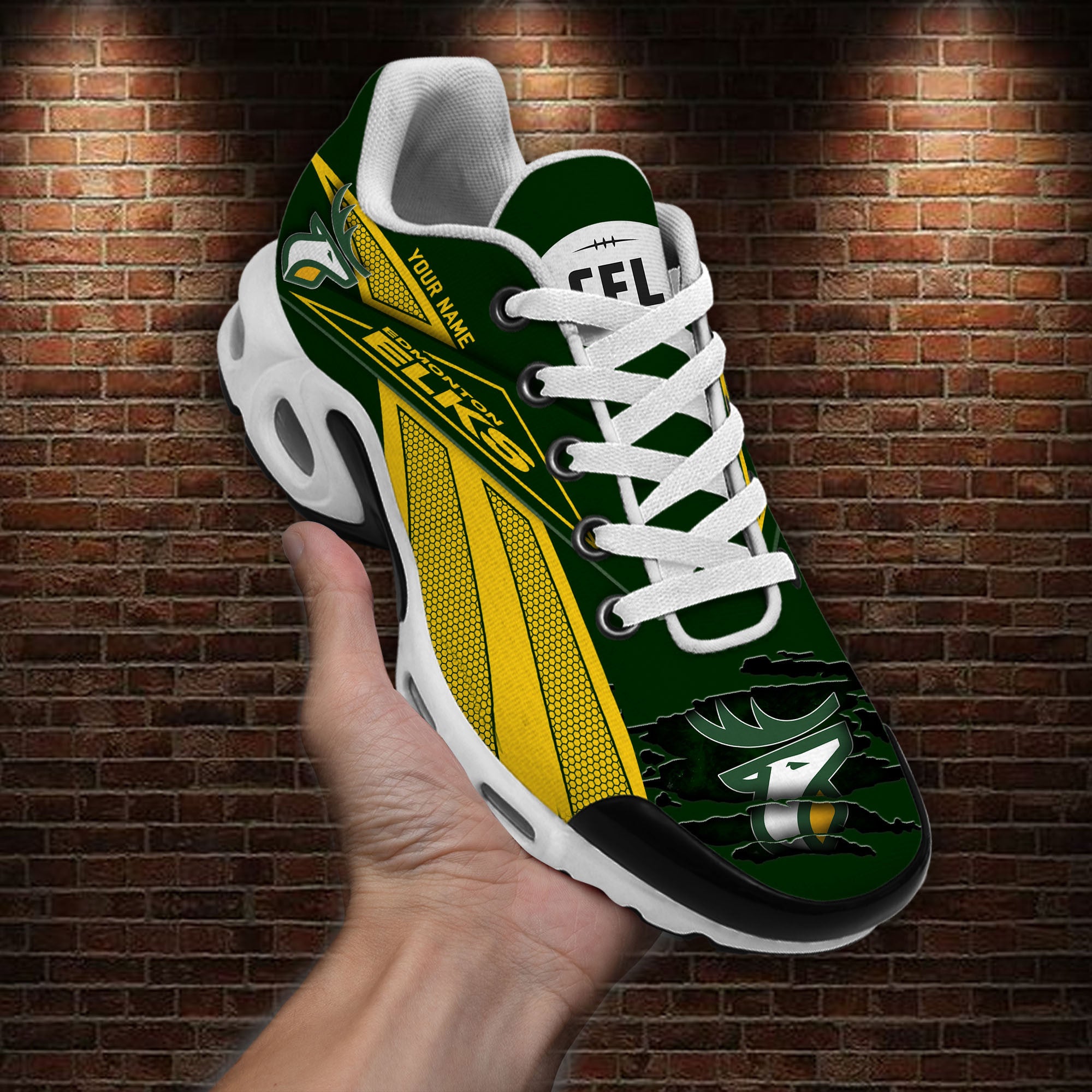 Ideafootwear Edmonton Eskimos TN Shoes Sneakers For Men And Women