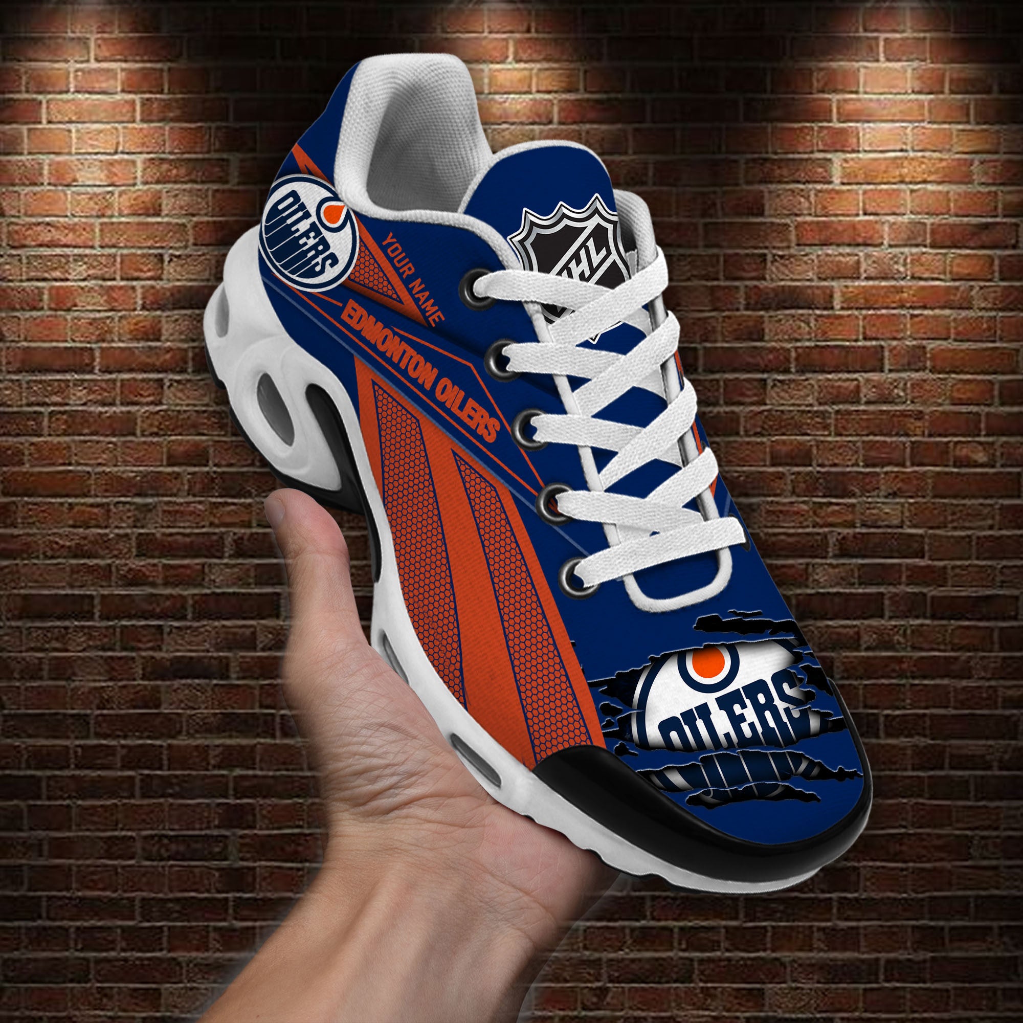 Ideafootwear Edmonton Oilers TN Shoes Sneakers For Men And Women