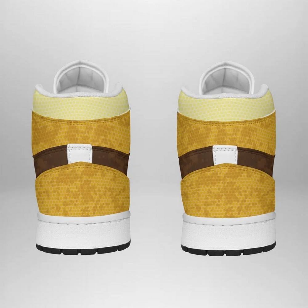 Ideafootwear Eevee Attack Pokemon  AJ1 High Sneakers Shoes For Men And Women