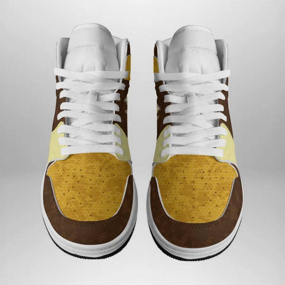 Ideafootwear Eevee Attack Pokemon  AJ1 High Sneakers Shoes For Men And Women