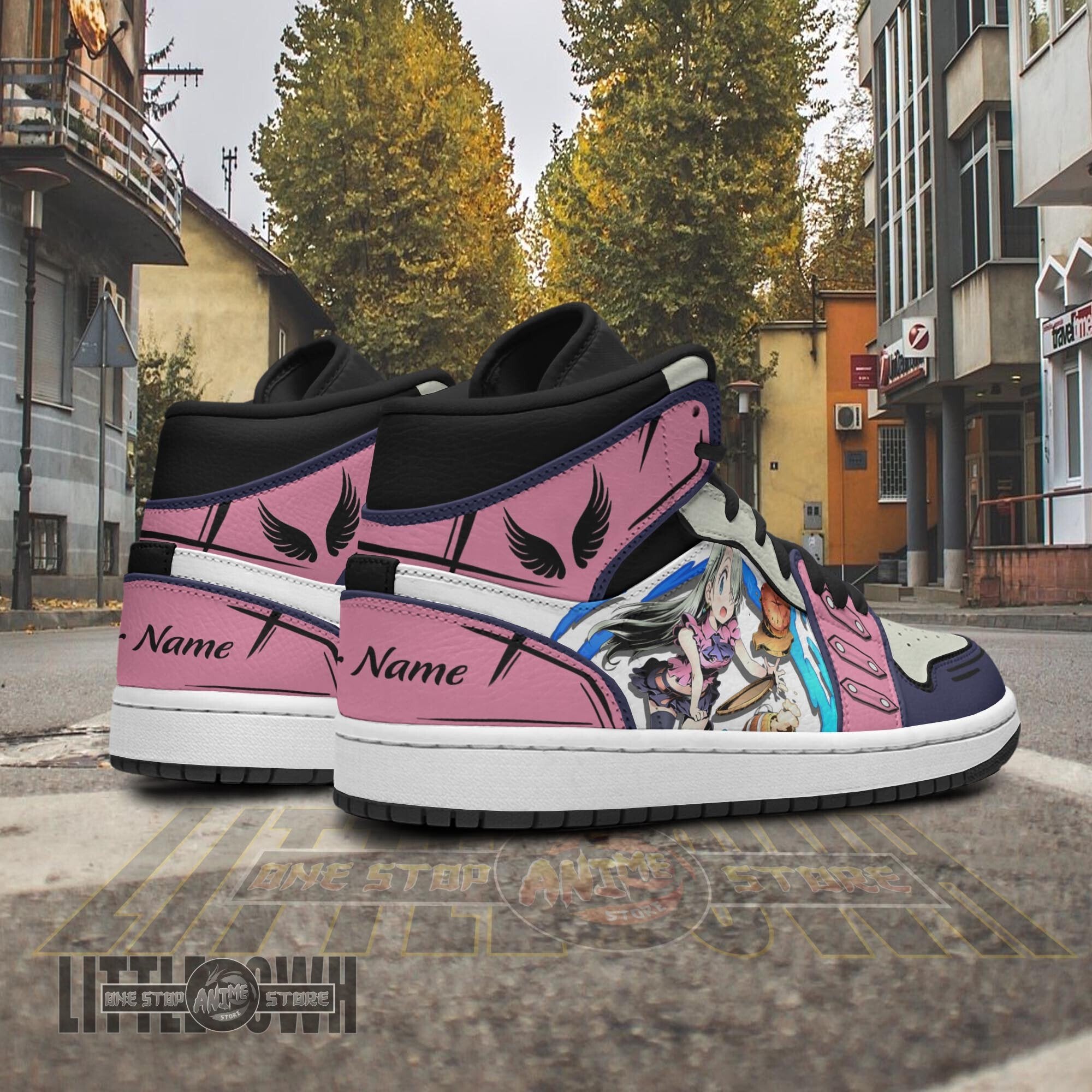 Ideafootwear Elizabeth Liones AJ1 High Sneakers Shoes For Men And Women