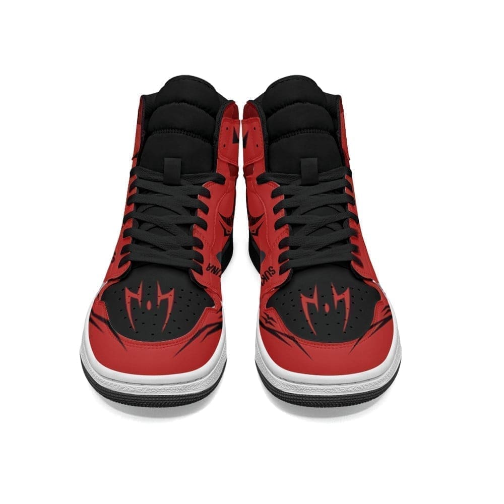 Ideafootwear Embrace Cursed Power with Sukuna AJ1 High Sneakers Shoes For Men And Women