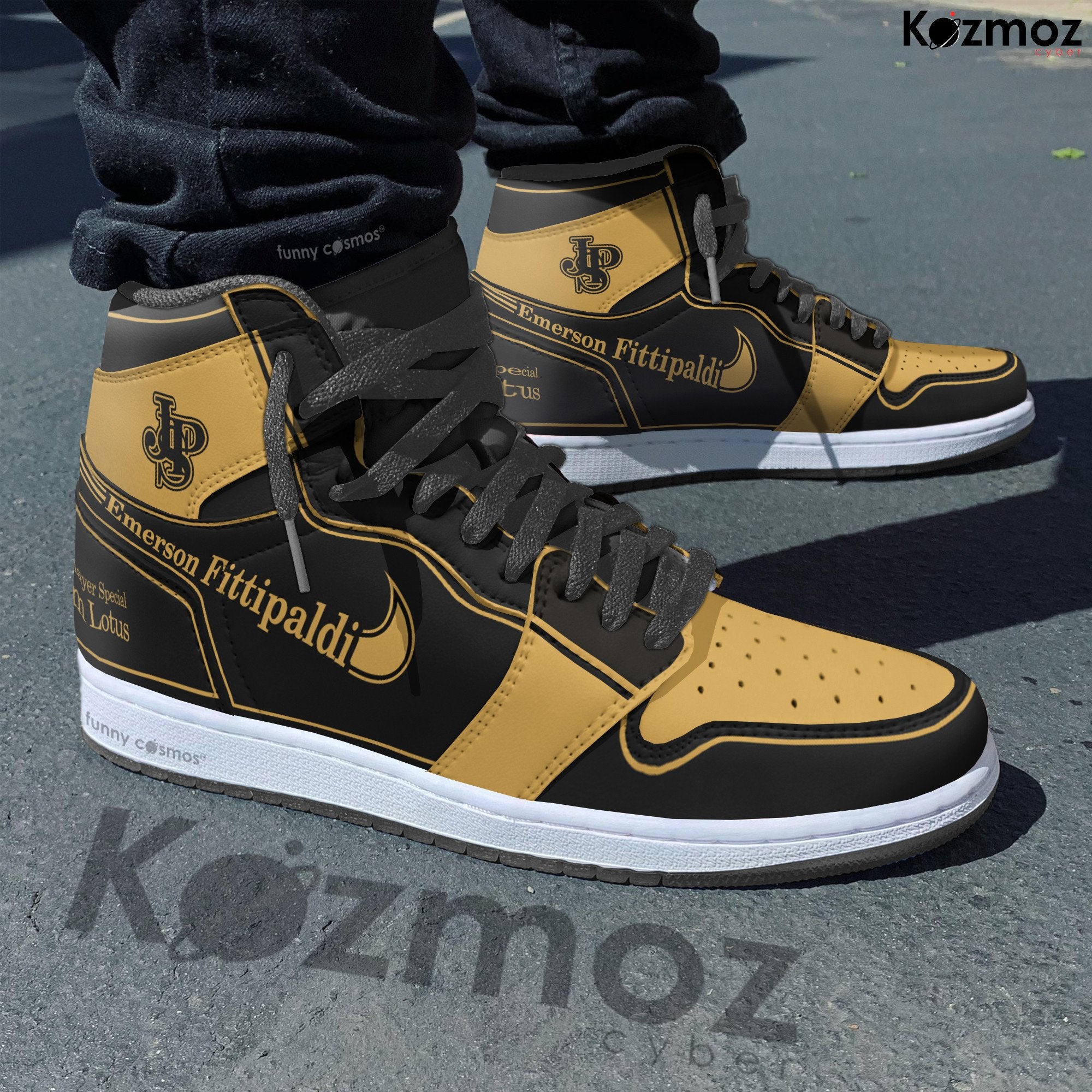 Ideafootwear Emerson Fittipaldi AJ1 High Sneakers Shoes For Men And Women