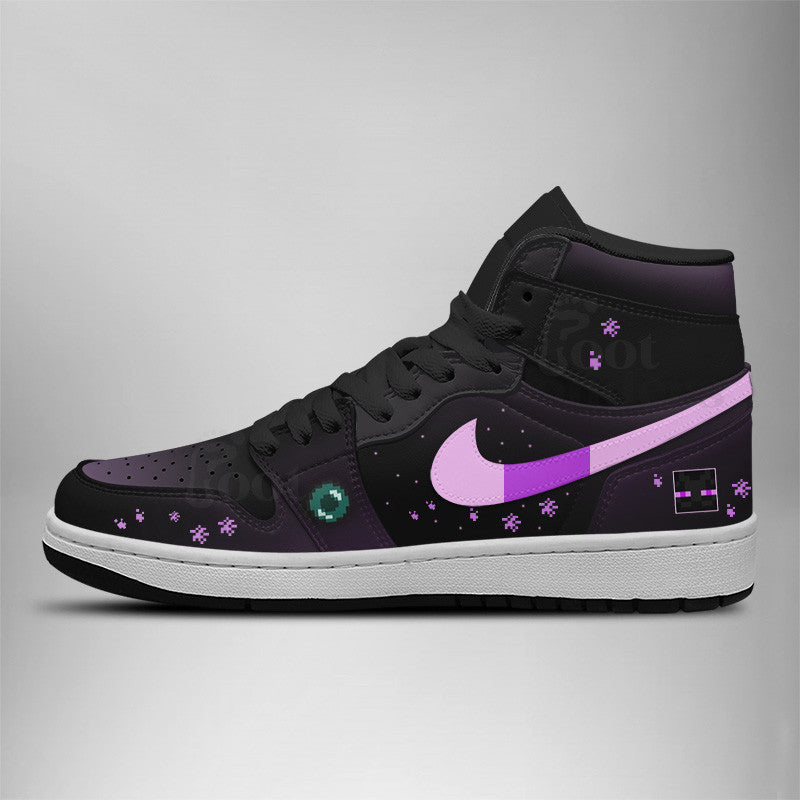 Ideafootwear Enderman AJ1 High Sneakers Shoes For Men And Women