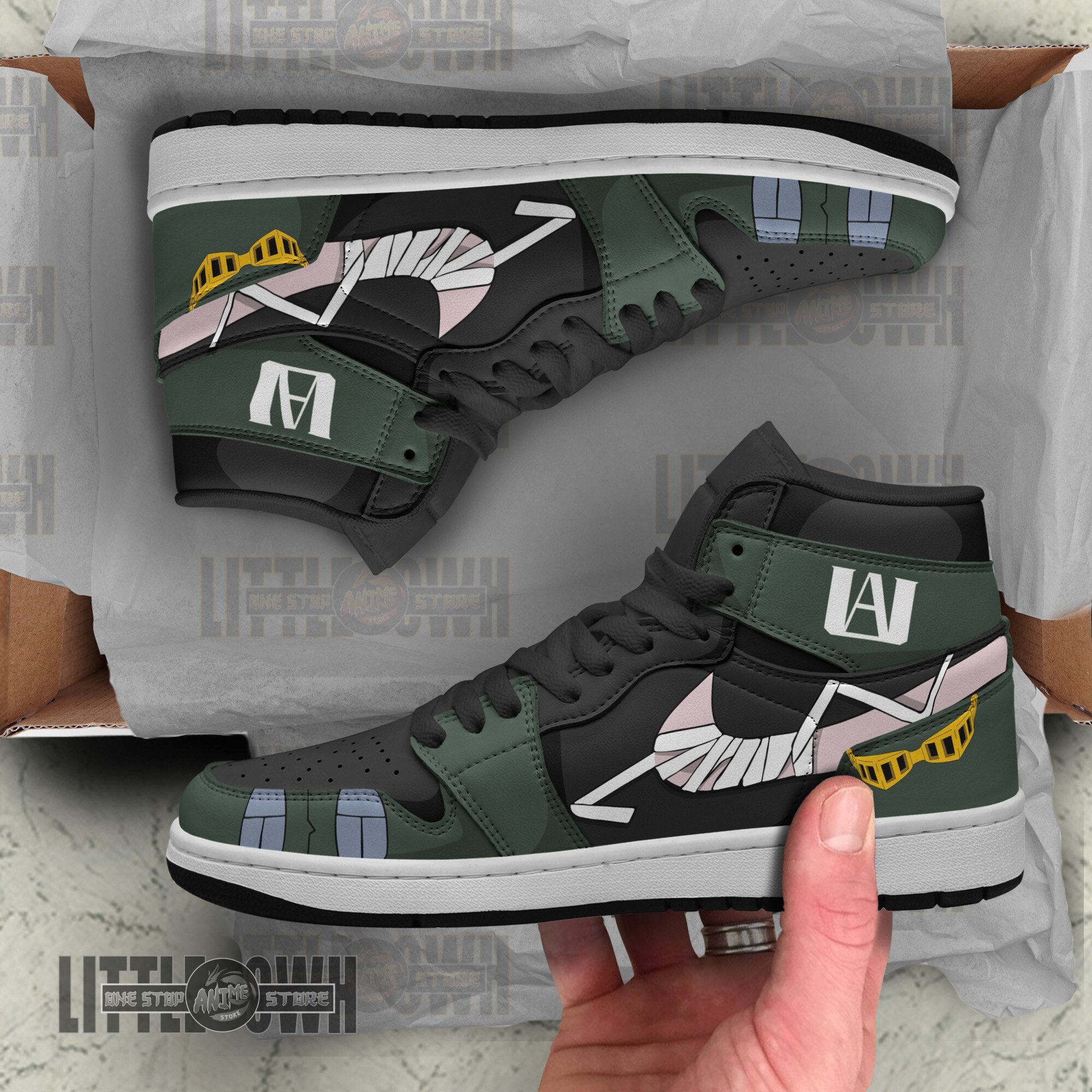 Ideafootwear Eraser  AJ1 High Sneakers Shoes For Men And Women
