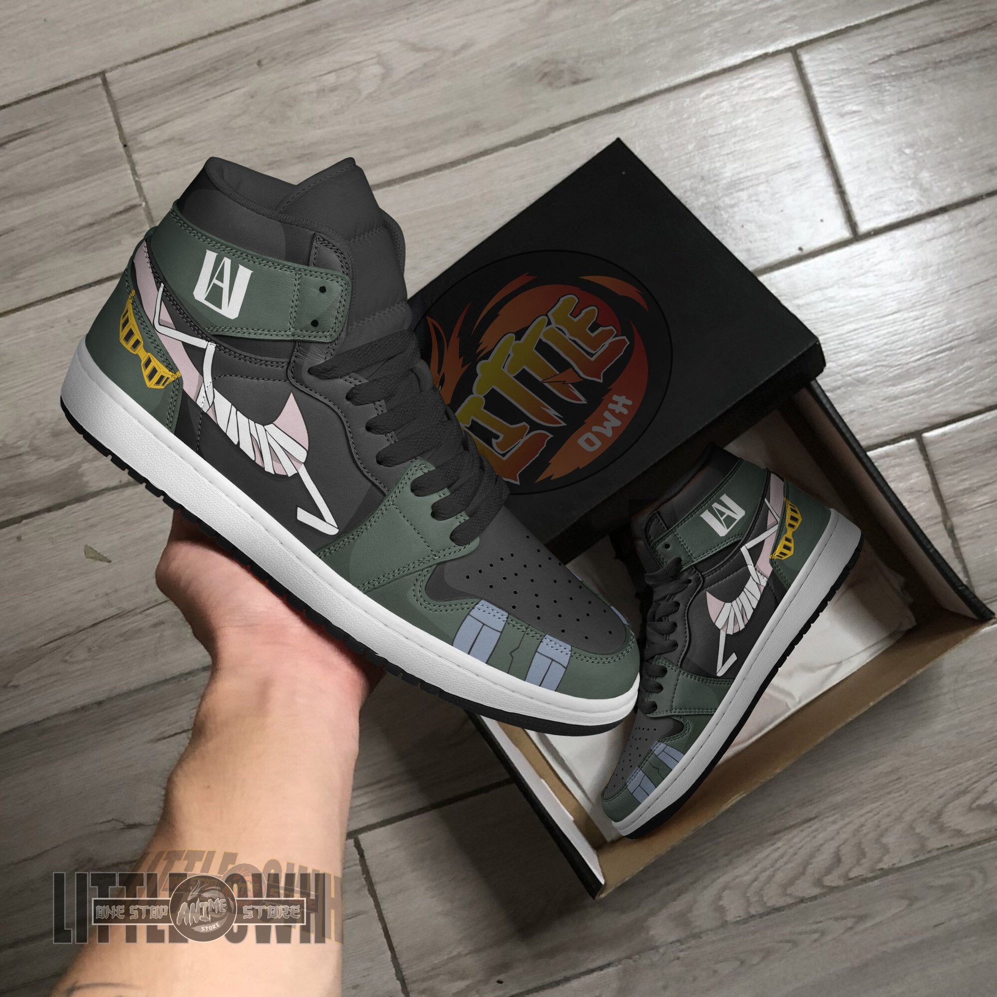 Ideafootwear Eraser  AJ1 High Sneakers Shoes For Men And Women