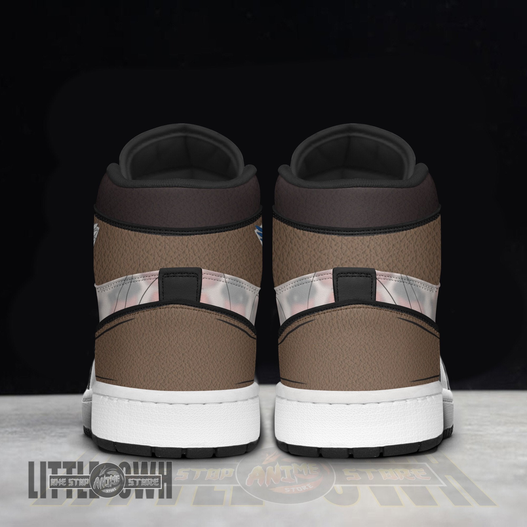 Ideafootwear Eren Yeager AJ1 High Sneakers Shoes For Men And Women
