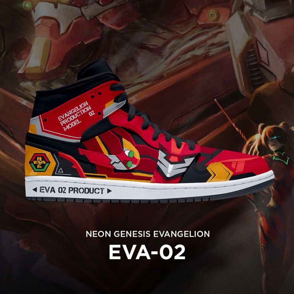 Ideafootwear Eva-02 Neon  AJ1 High Sneakers Shoes For Men And Women