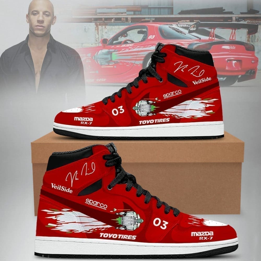 Ideafootwear Fast and Furious AJ1 High Sneakers Shoes For Men And Women
