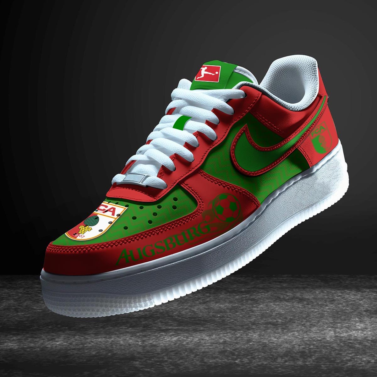 Ideafootwear FC Augsburg Air Low-Top Sneakers Shoes For Men And Women 1