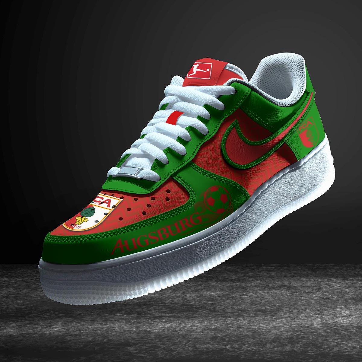 Ideafootwear FC Augsburg Air Low-Top Sneakers Shoes For Men And Women 1