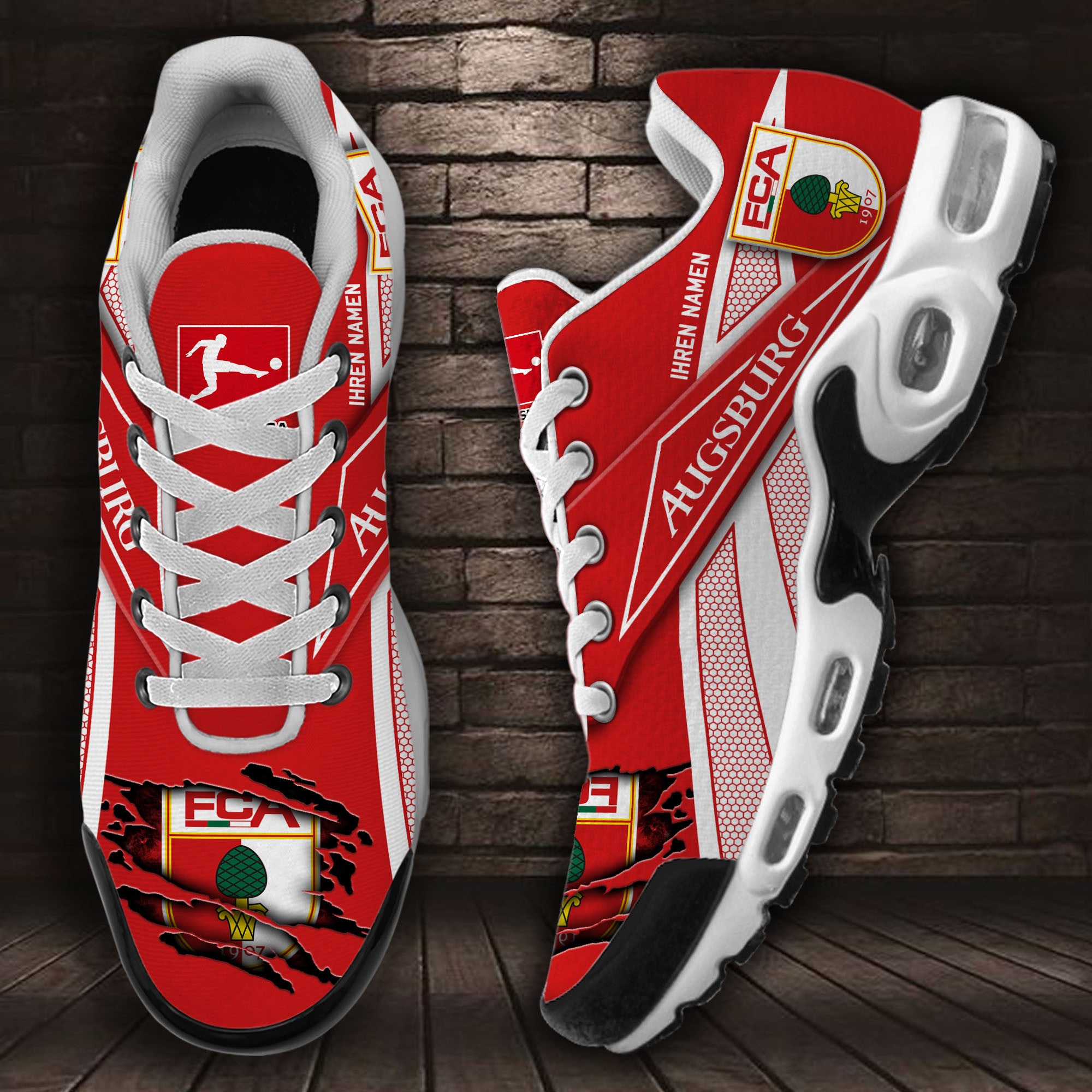 Ideafootwear FC Augsburg TN Shoes Sneakers For Men And Women