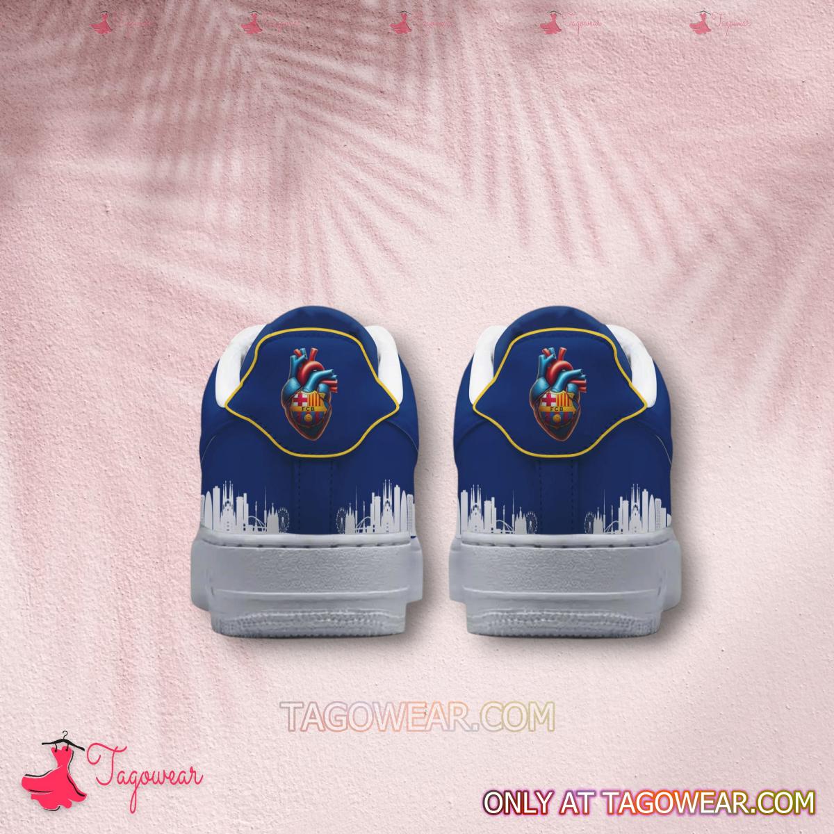 Ideafootwear FC Barcelona Air Low-Top Sneakers Shoes For Men And Women 4