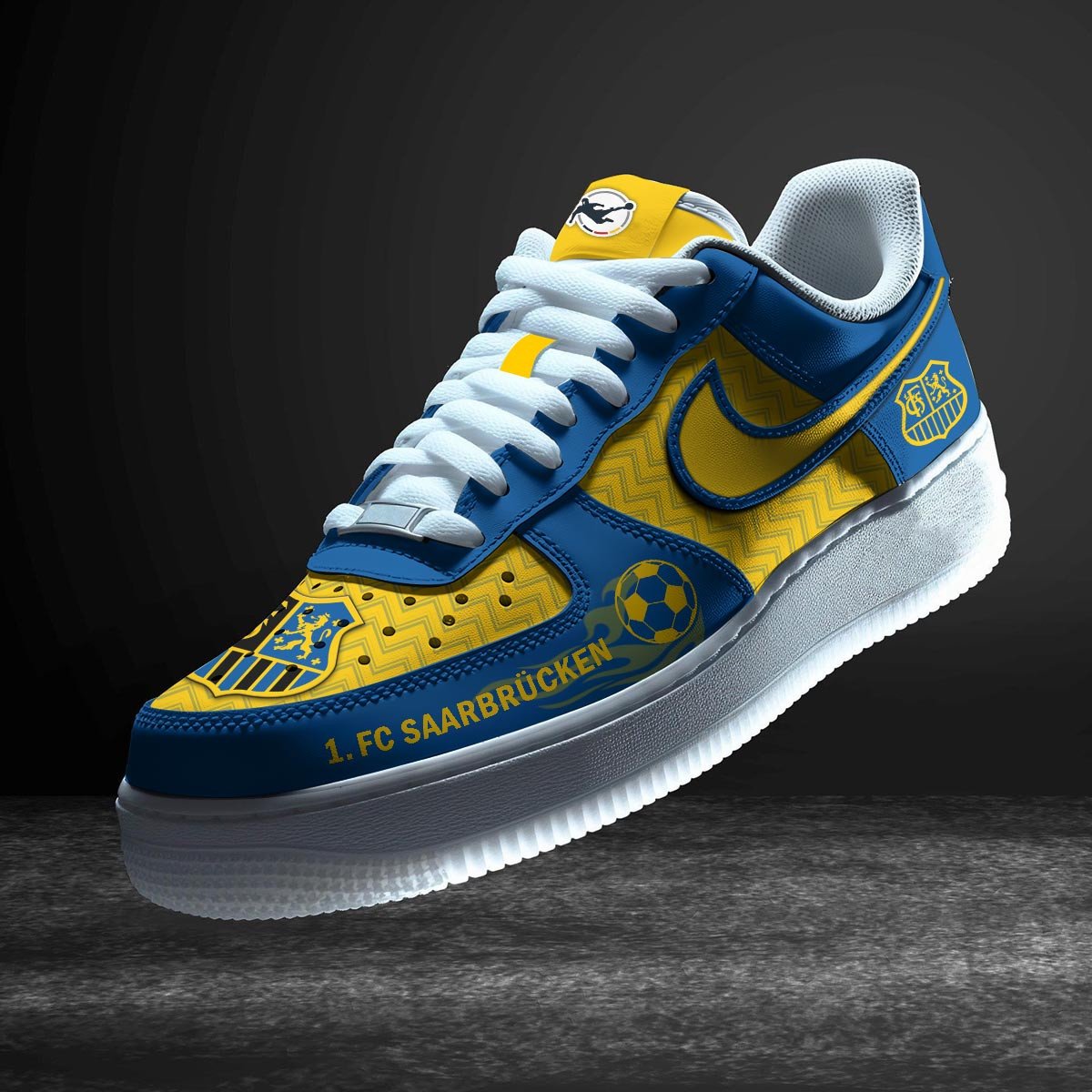 Ideafootwear FC Saarbrucken Air Low-Top Sneakers Shoes For Men And Women 1