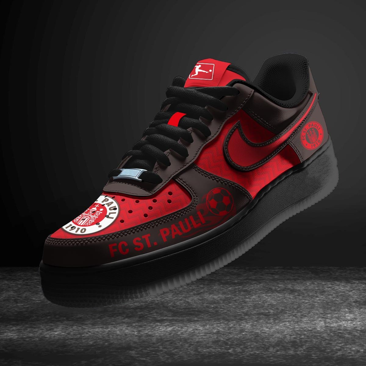 Ideafootwear FC St. Pauli Air Low-Top Sneakers Shoes For Men And Women 1