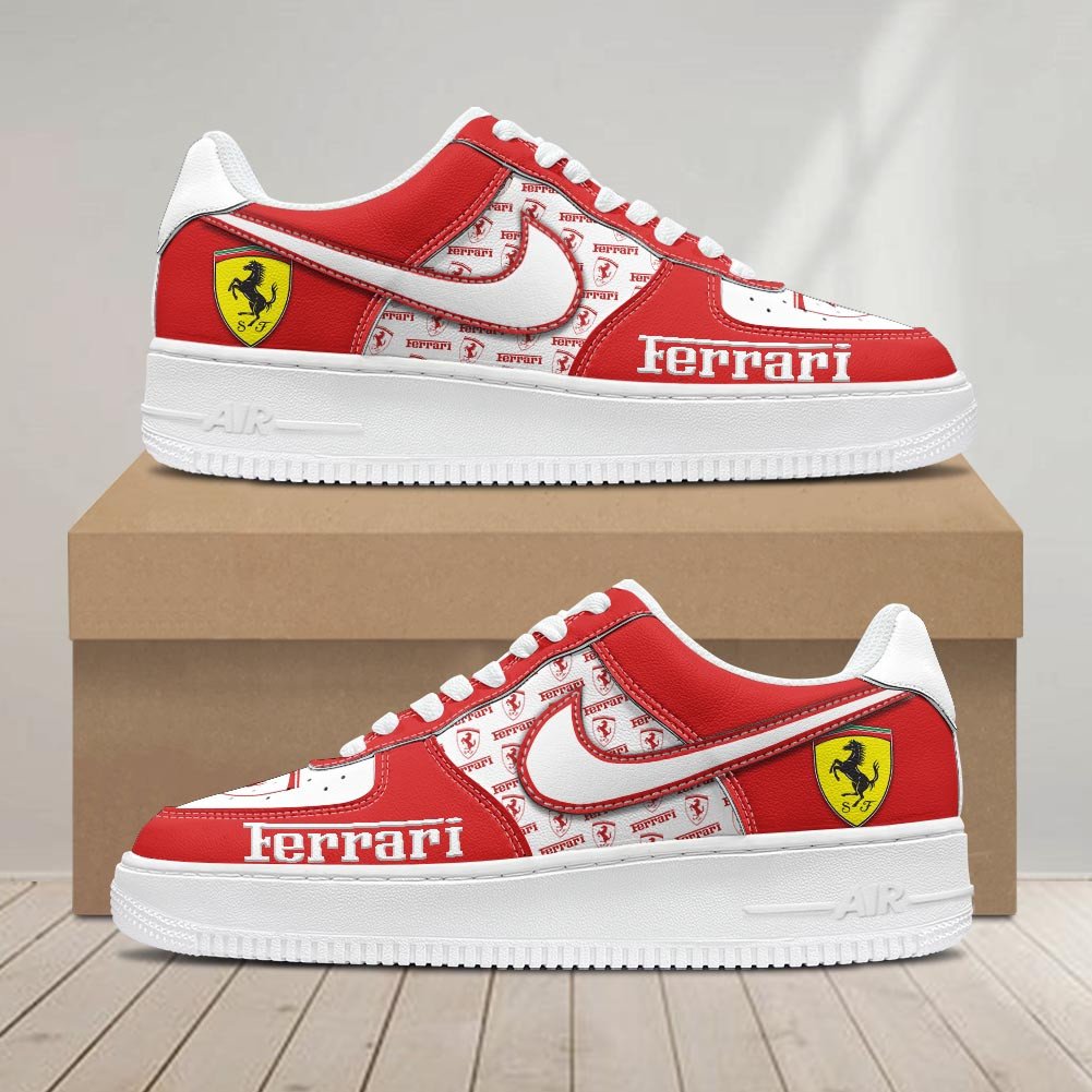 Ideafootwear Ferrari Air Low-Top Sneakers Shoes For Men And Women 1