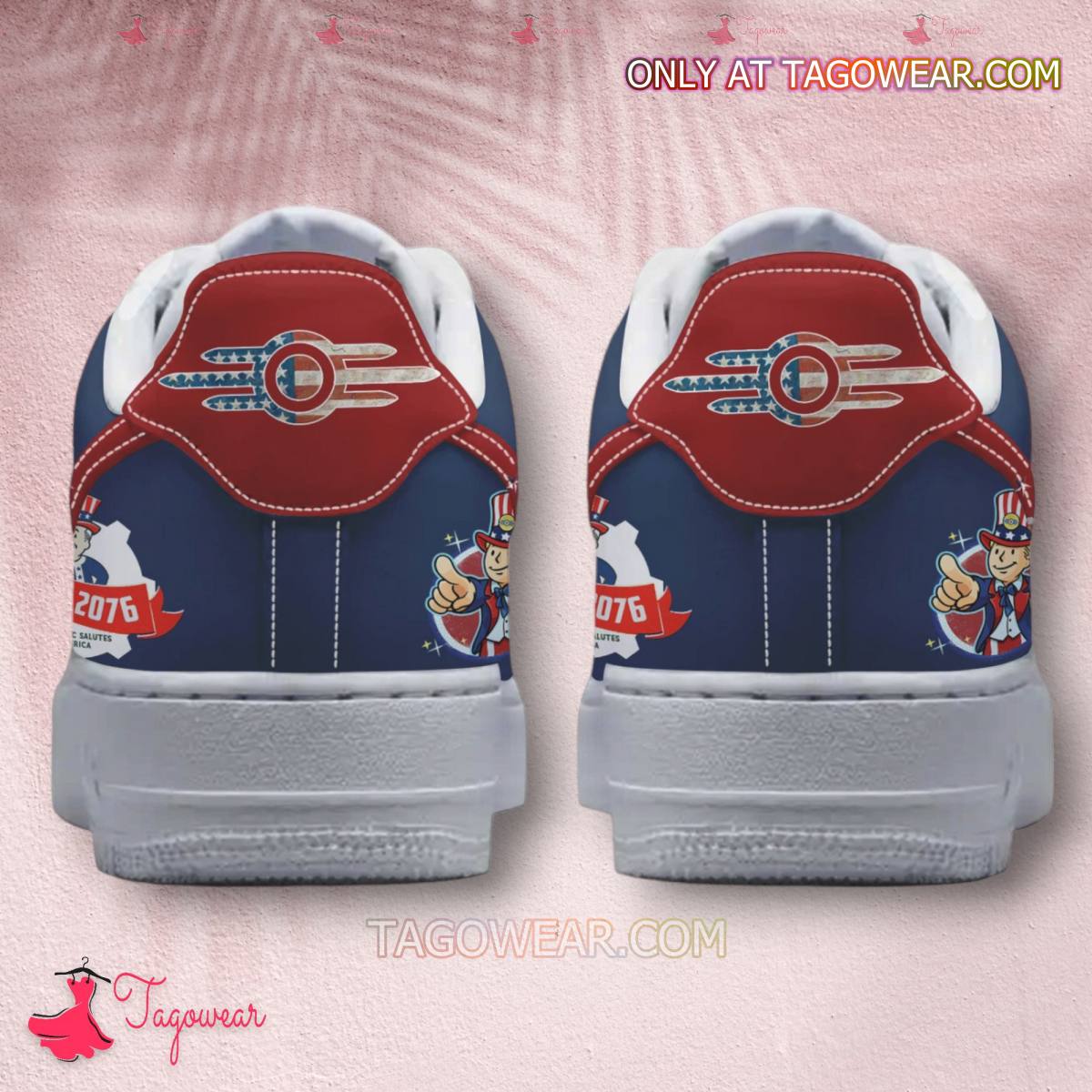 Ideafootwear Fight For Freedom Happy Air Low-Top Sneakers Shoes For Men And Women 2
