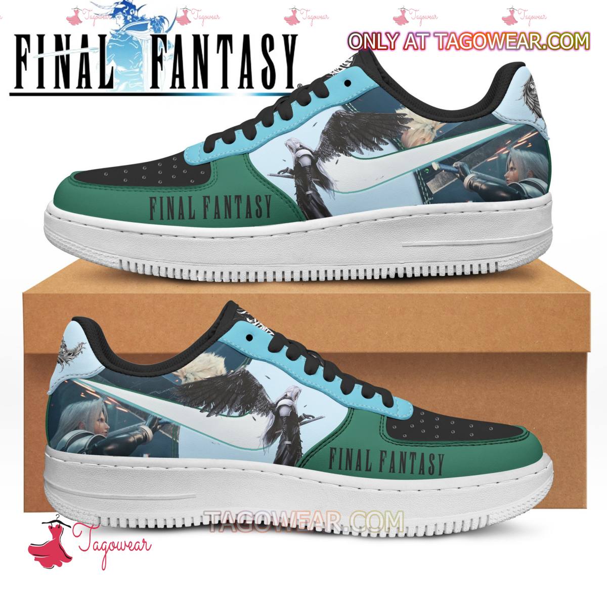 Ideafootwear Final Fantasy Sephiroth Air Low-Top Sneakers Shoes For Men And Women 1