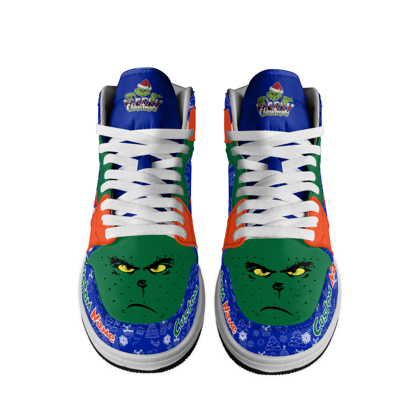 Ideafootwear  Florida Gators x The Grinch x Christmas AJ1 High Sneakers Shoes For Men And Women