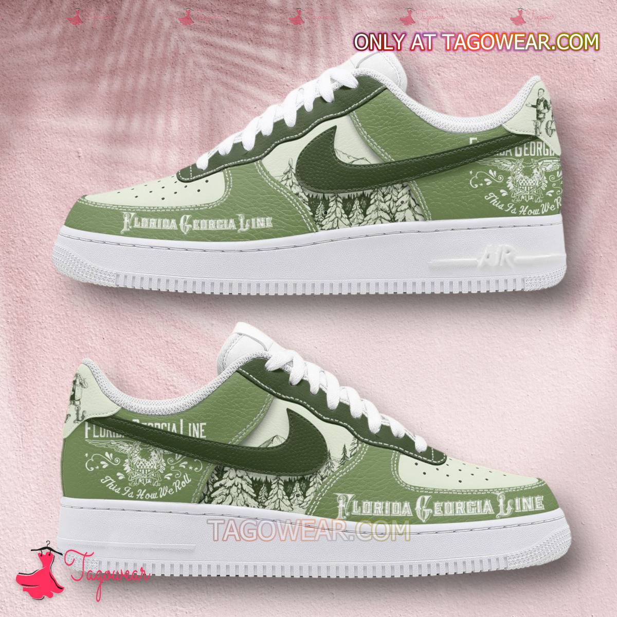 Ideafootwear Florida Georgia Line Air Low-Top Sneakers Shoes For Men And Women 1