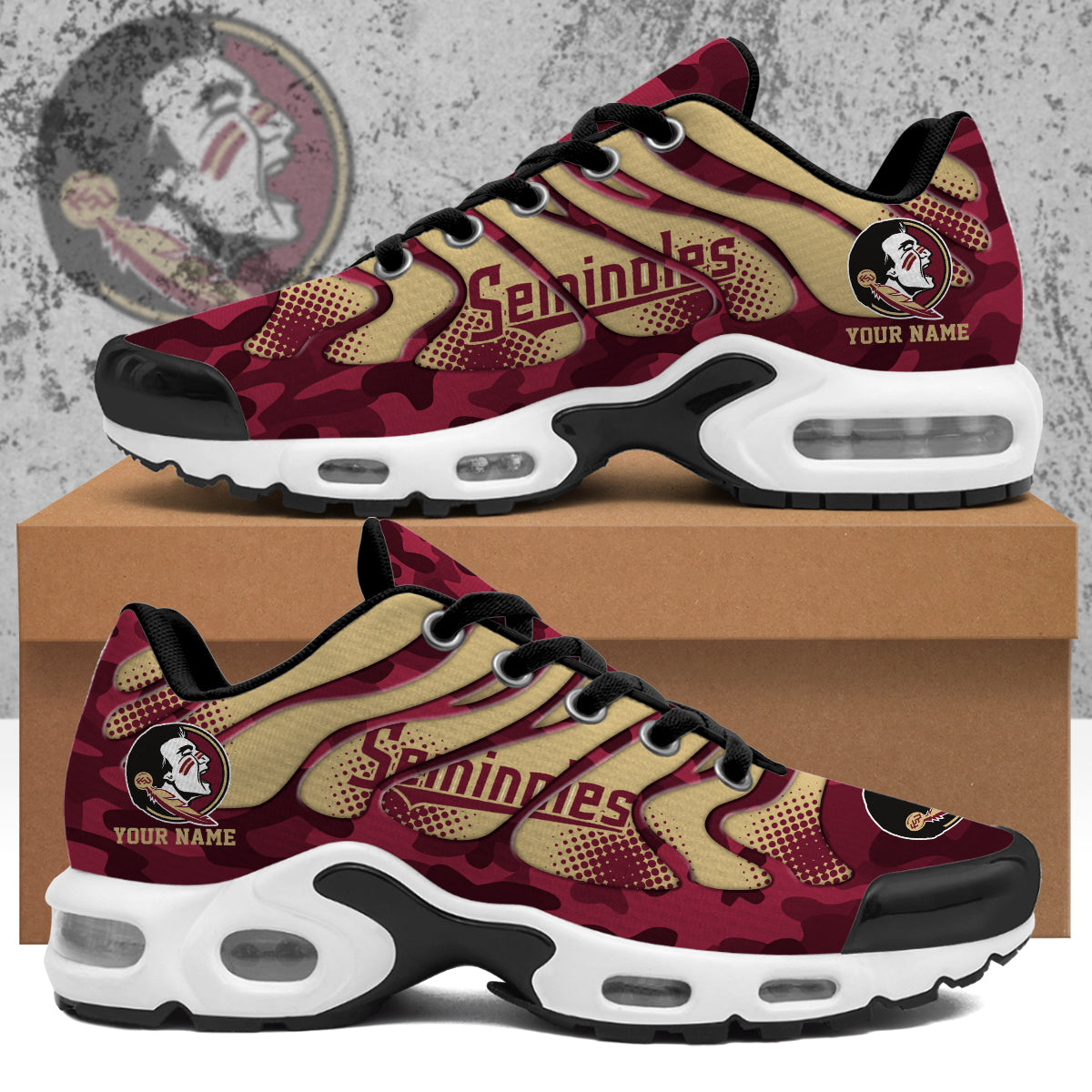 Ideafootwear Florida State Seminoles TN Shoes Sneakers For Men And Women