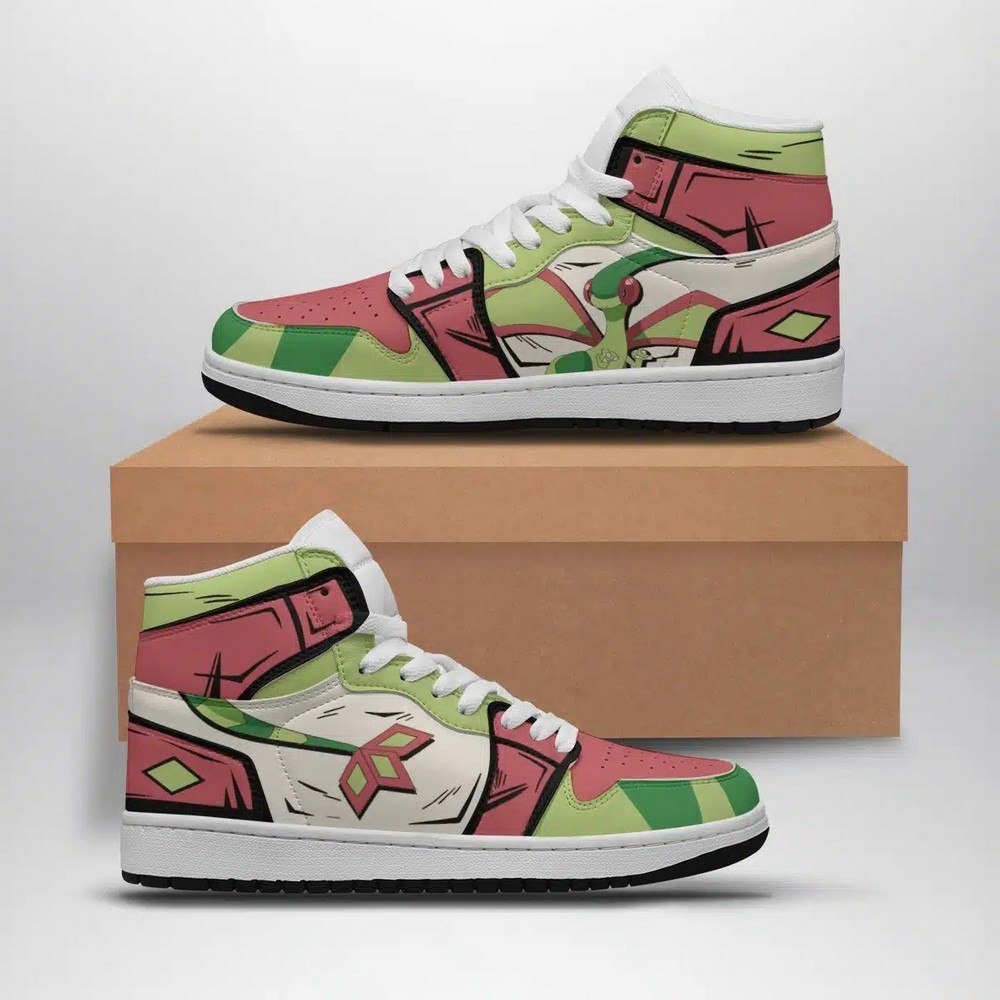 Ideafootwear Flygon Pokemon  AJ1 High Sneakers Shoes For Men And Women