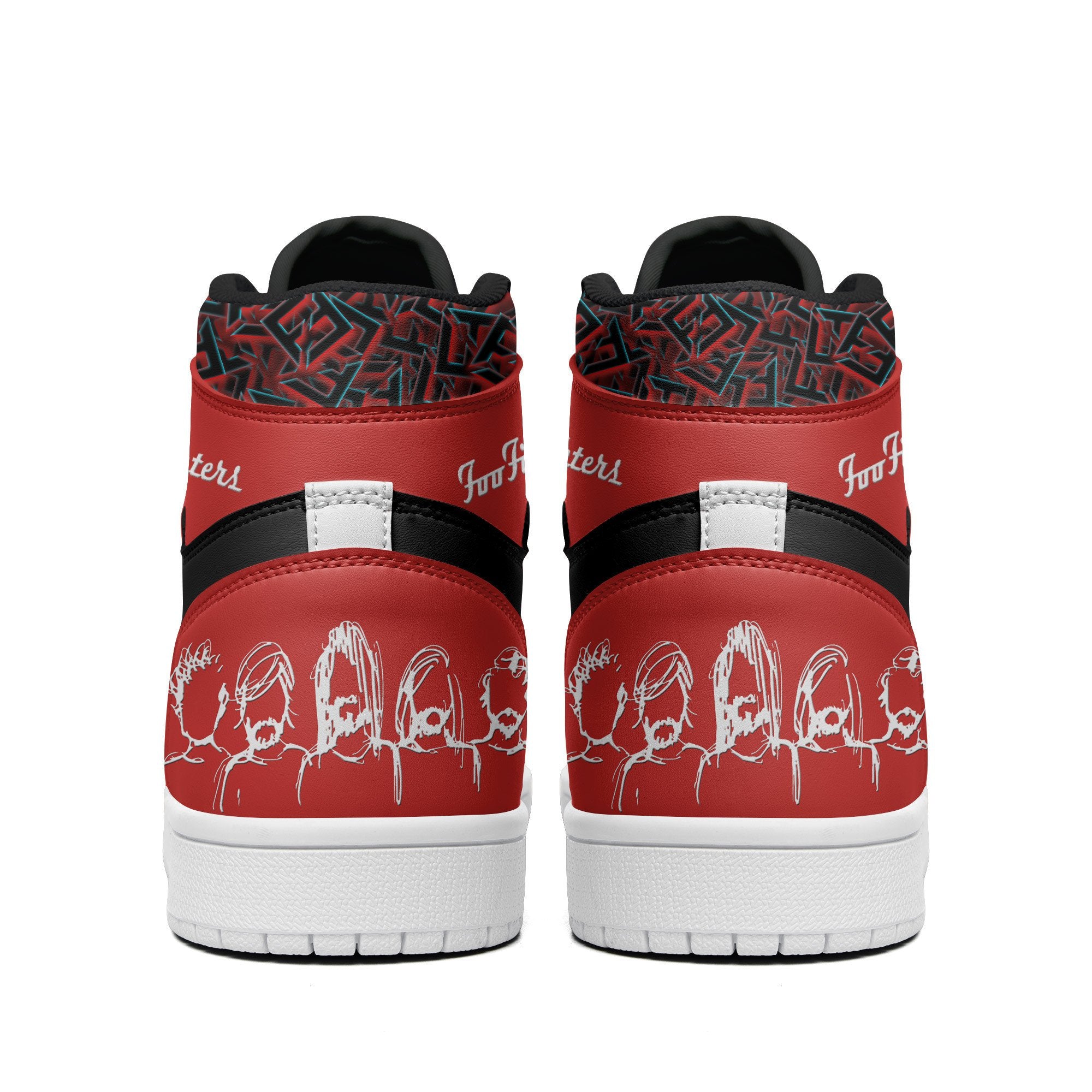 Ideafootwear Foo Fighters AJ1 High Sneakers Shoes For Men And Women