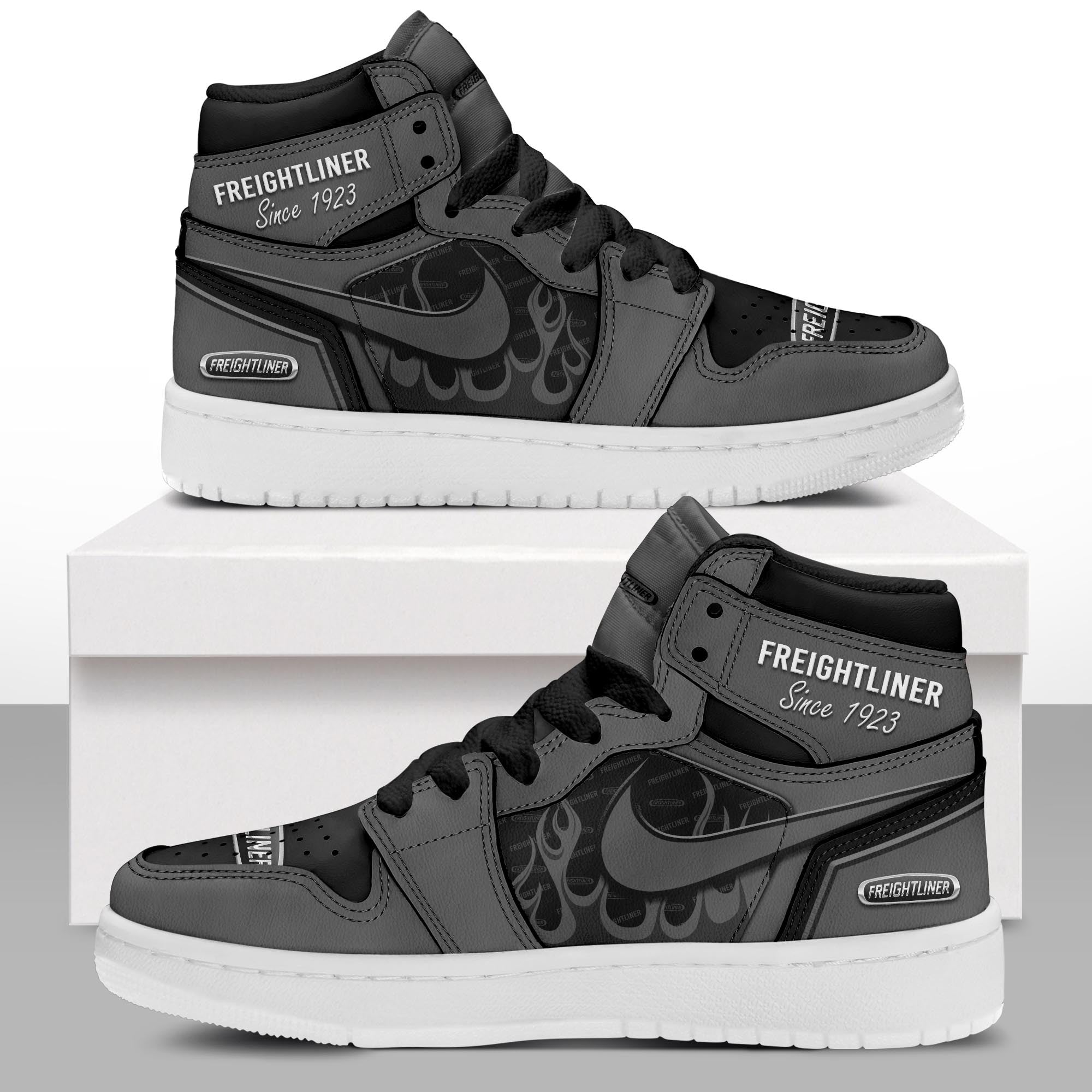 Ideafootwear Freightliner AJ1 High Sneakers Shoes For Men And Women